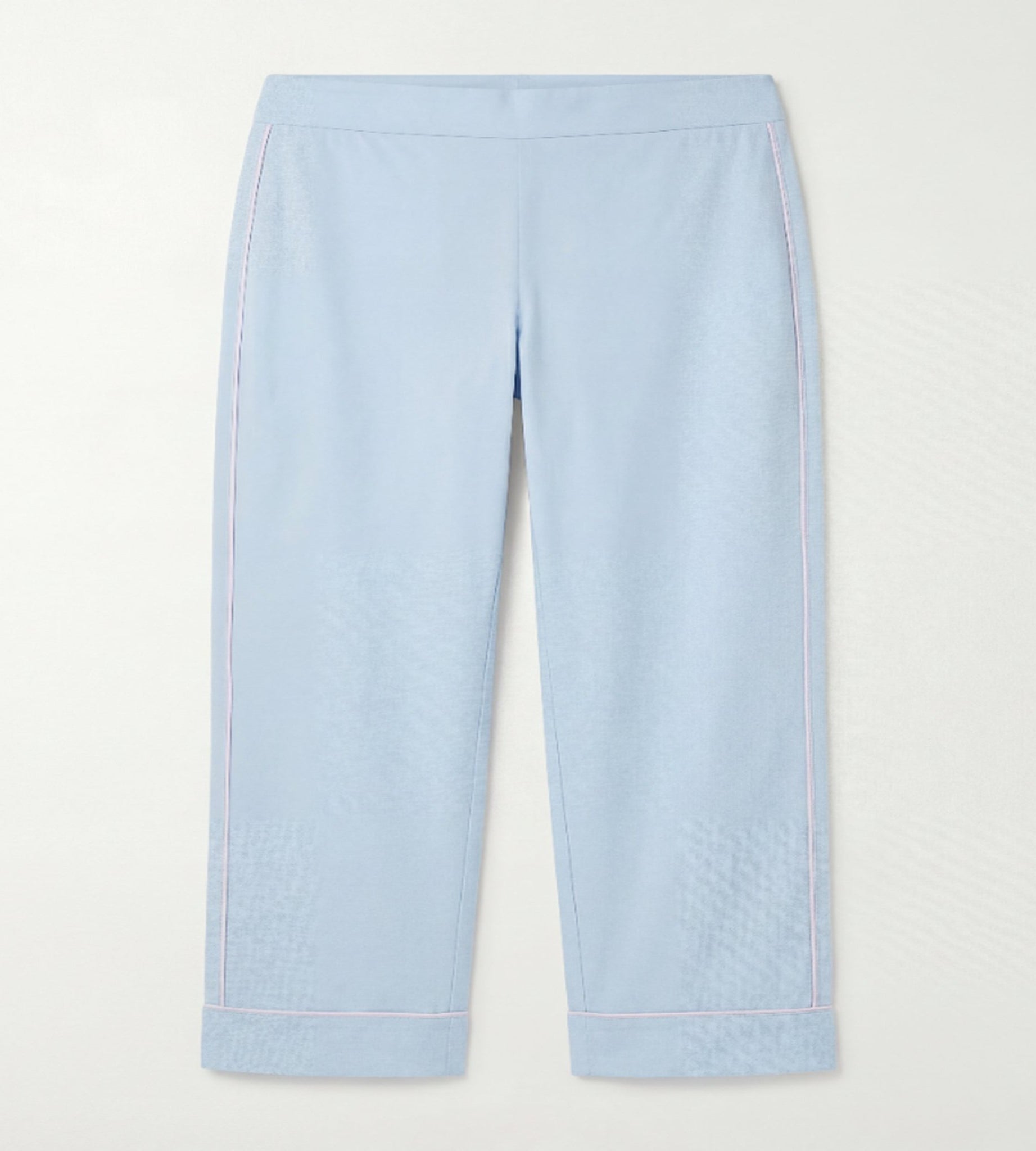 100% Cotton Light Blue Wide Leg Pants For Kids - shopaleena