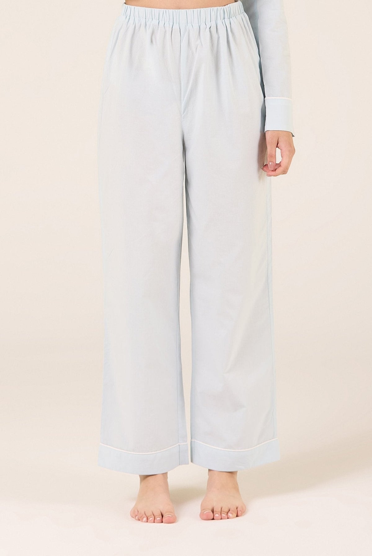 100% Cotton Wide Leg Pants - shopaleena