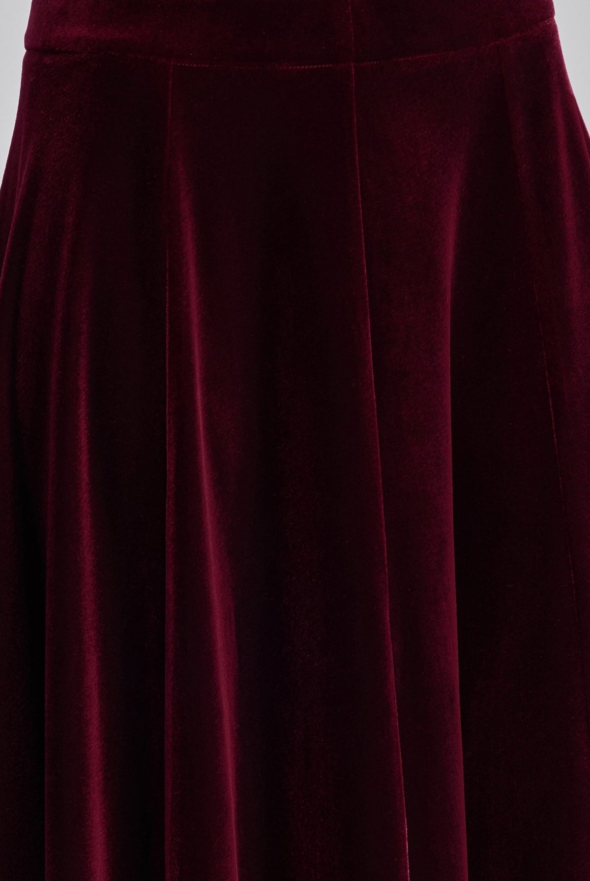 A Line Velvet Midi Skirt - shopaleena