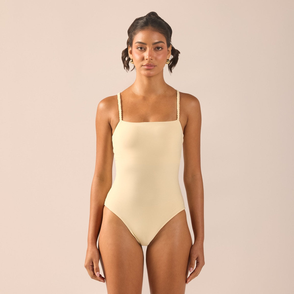 Back Braided-Strap One Piece Swimsuit - shopaleena