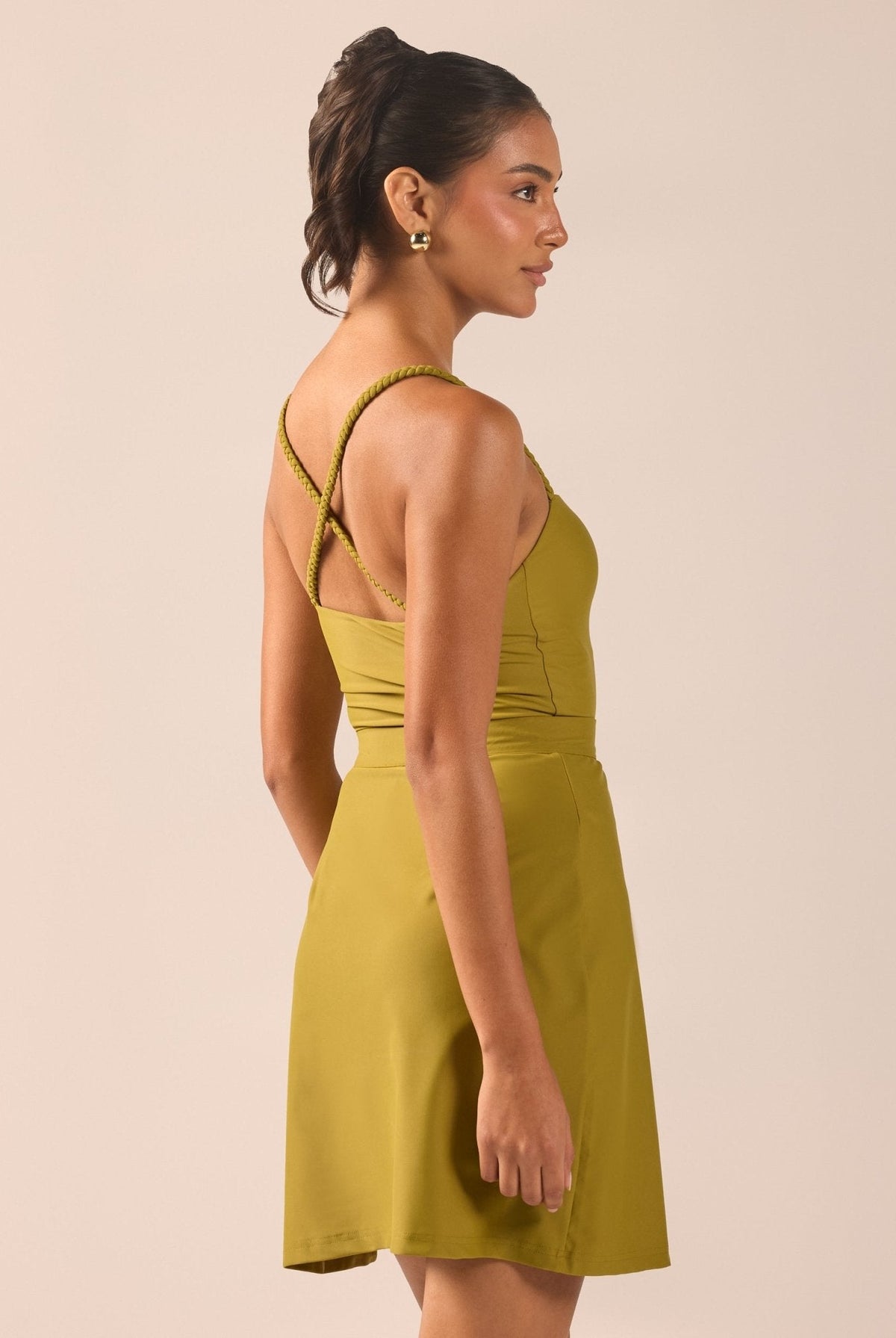 Back Braided-Strap One Piece Swimsuit - shopaleena