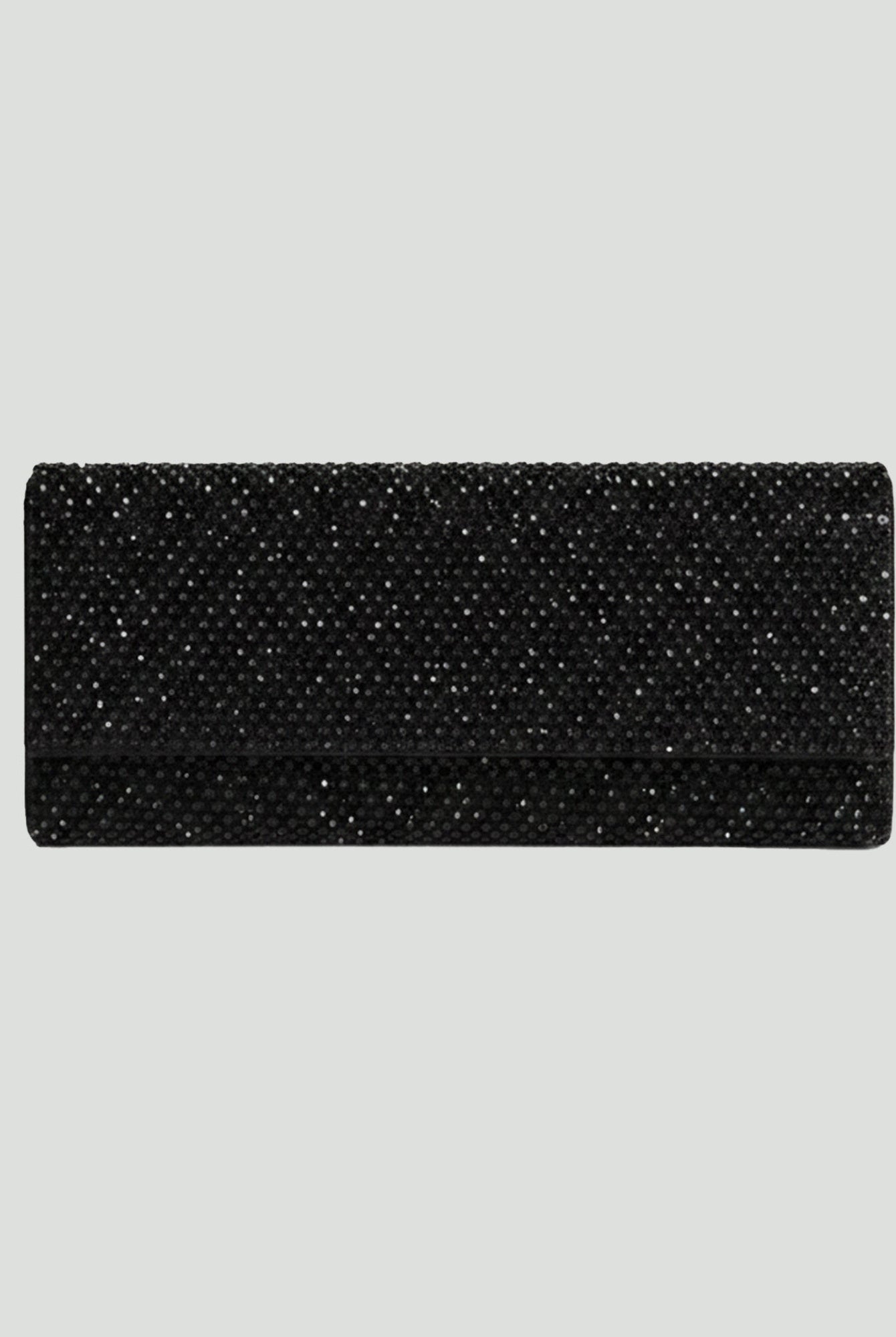 Black Crystal - Embellished Clutch - shopaleena
