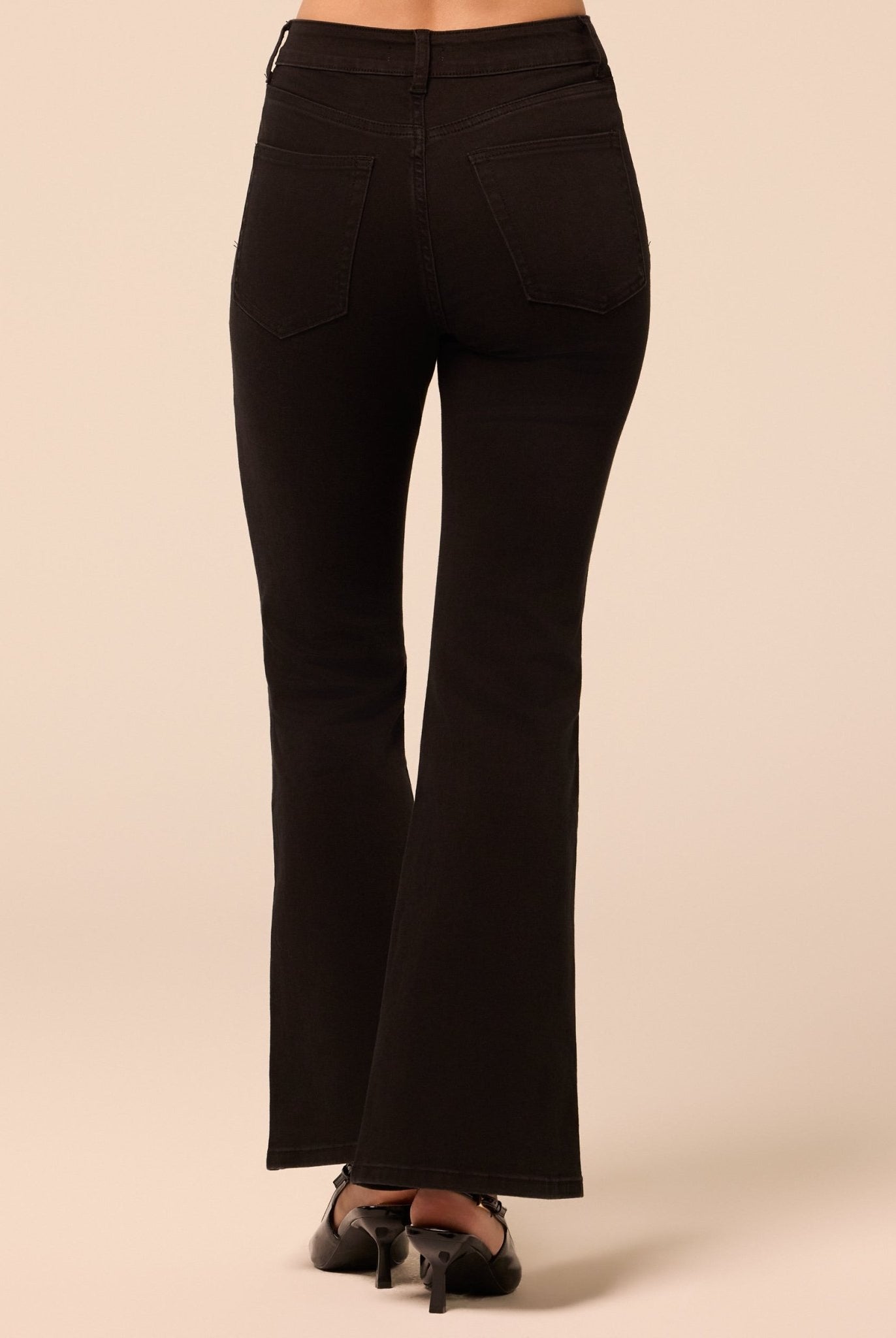 Black Flare Jeans - shopaleena