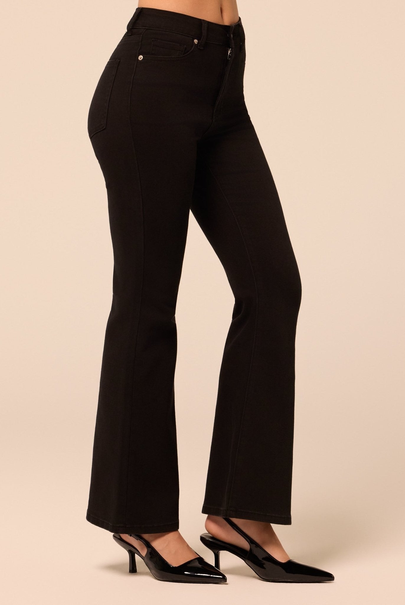 Black Flare Jeans - shopaleena