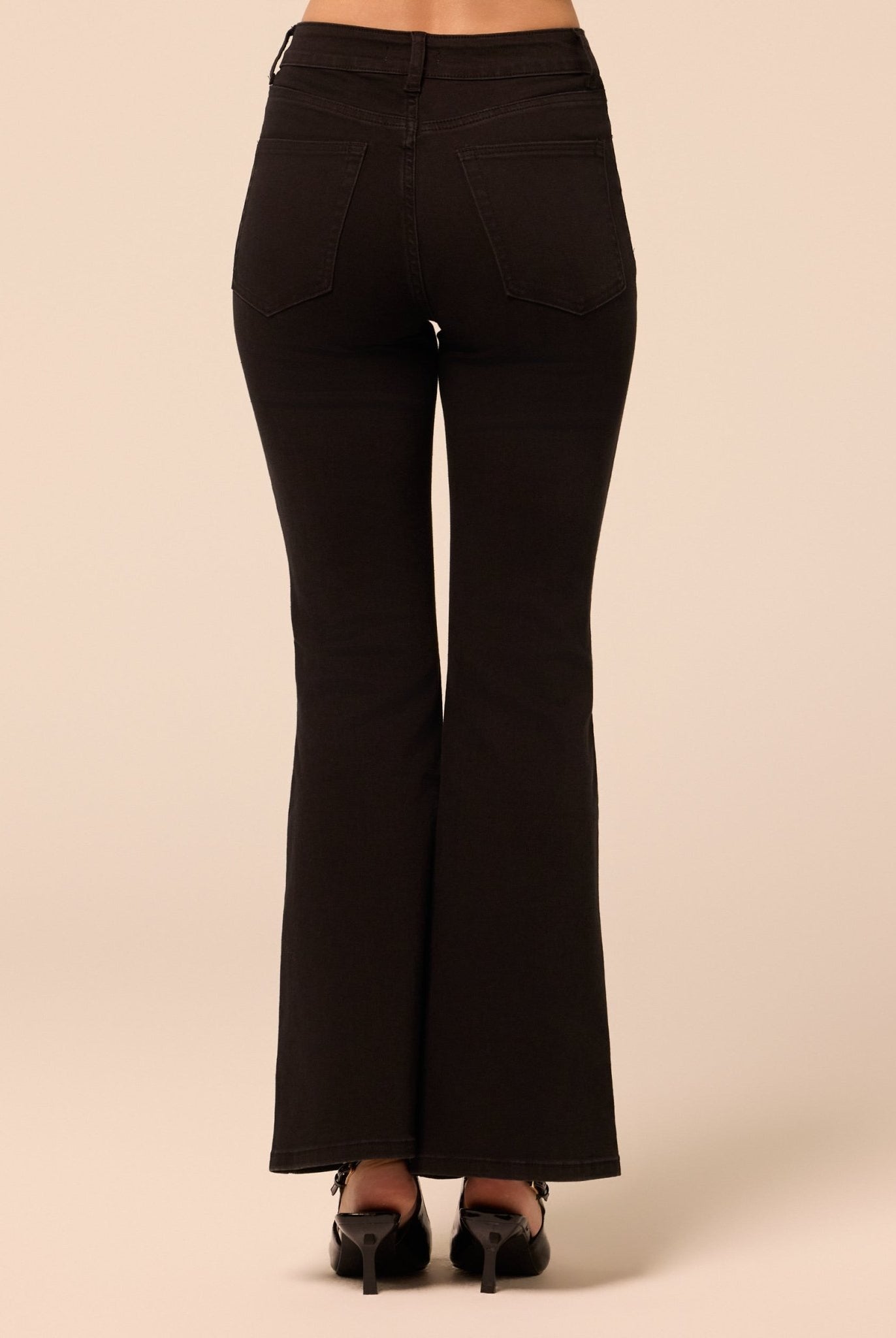 Black Flare Jeans - shopaleena