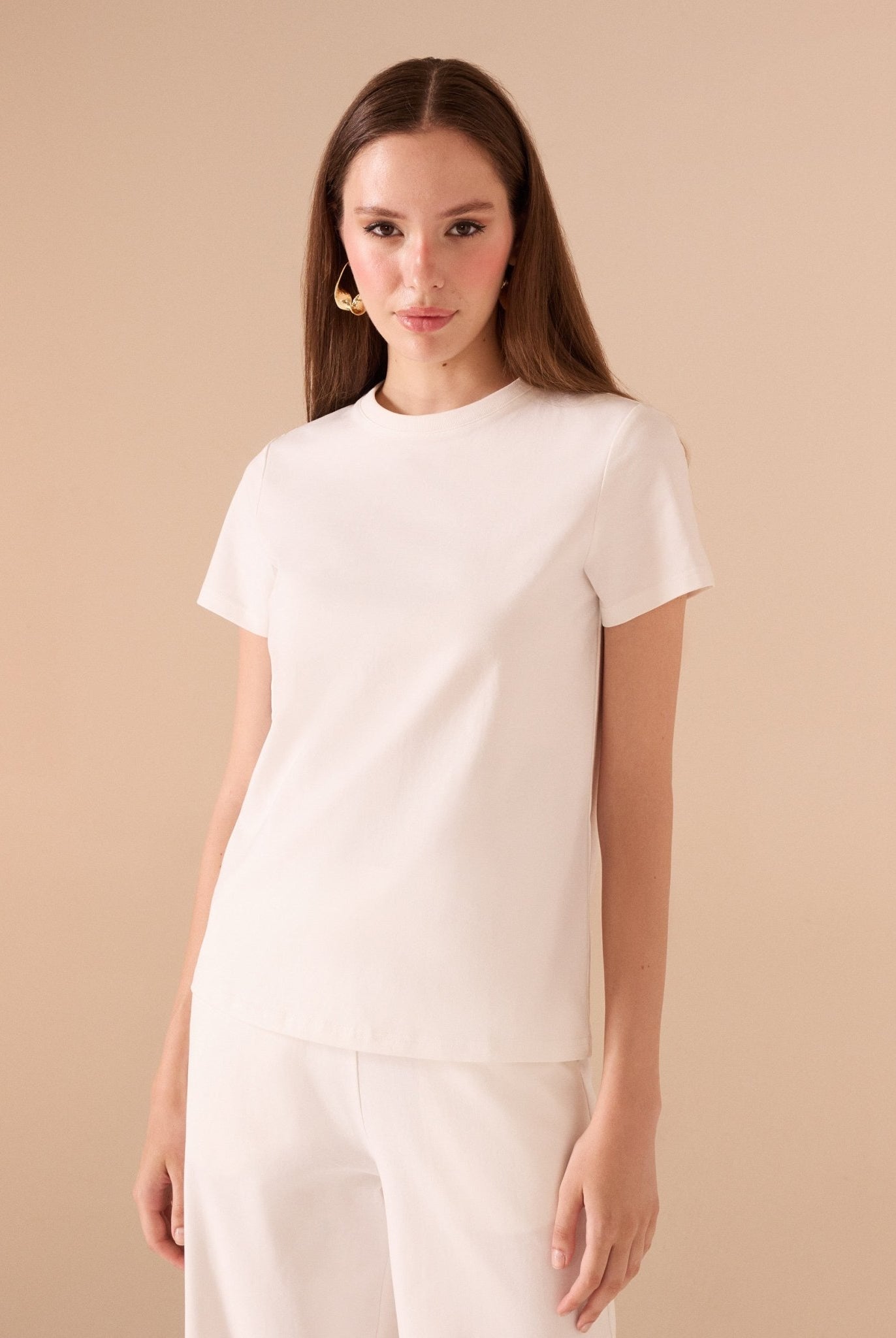 Black High Waist Cotton Pant & Short Sleeve Top Set (2 pieces) - shopaleena