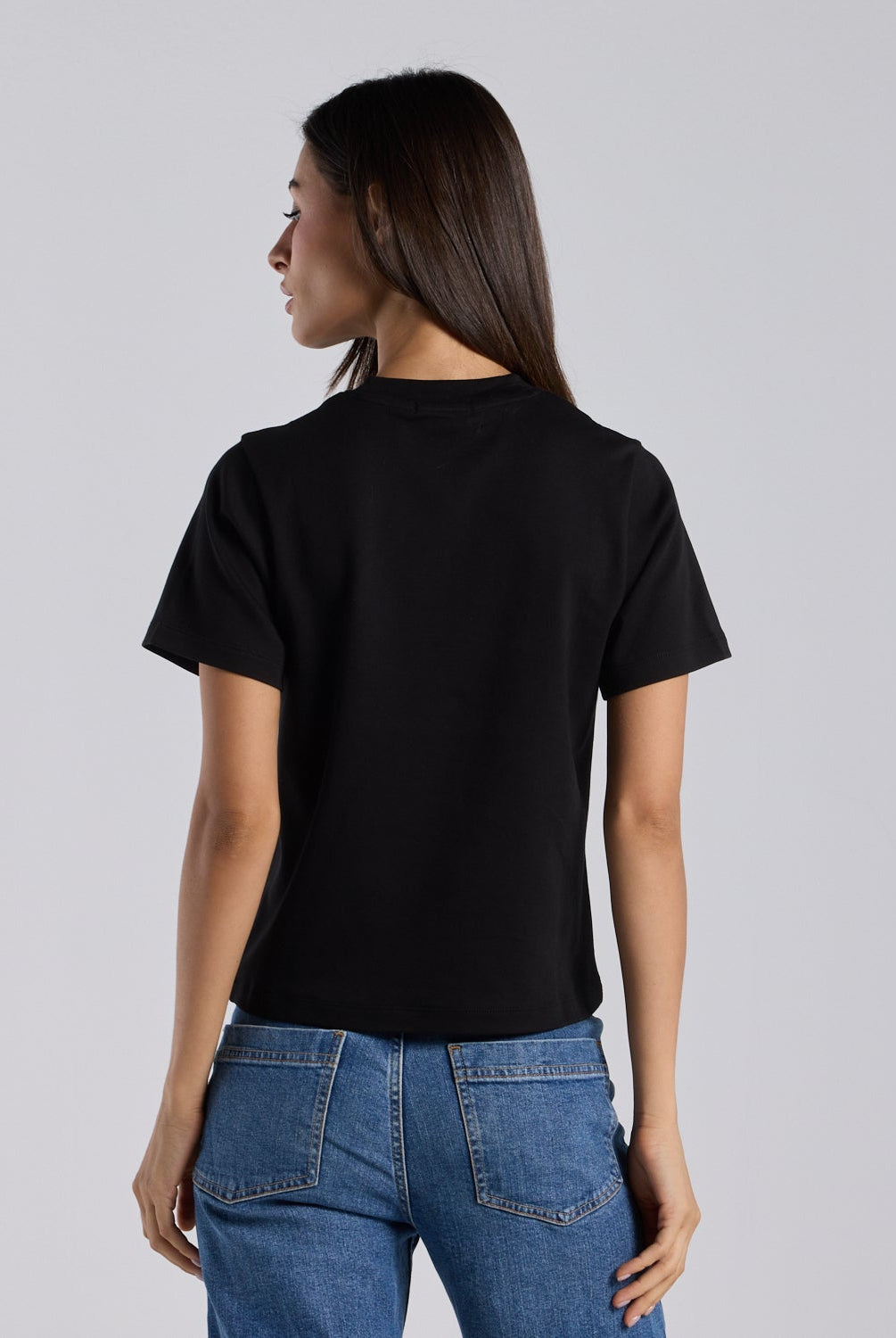 Black Mashrabiya Embroidered Cotton T-shirt - shopaleena