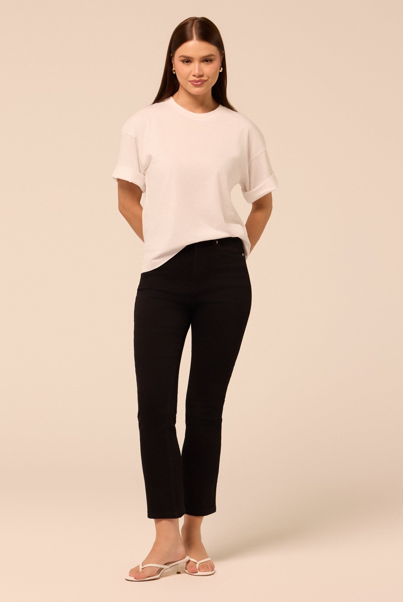Black Straight Leg Jeans - shopaleena