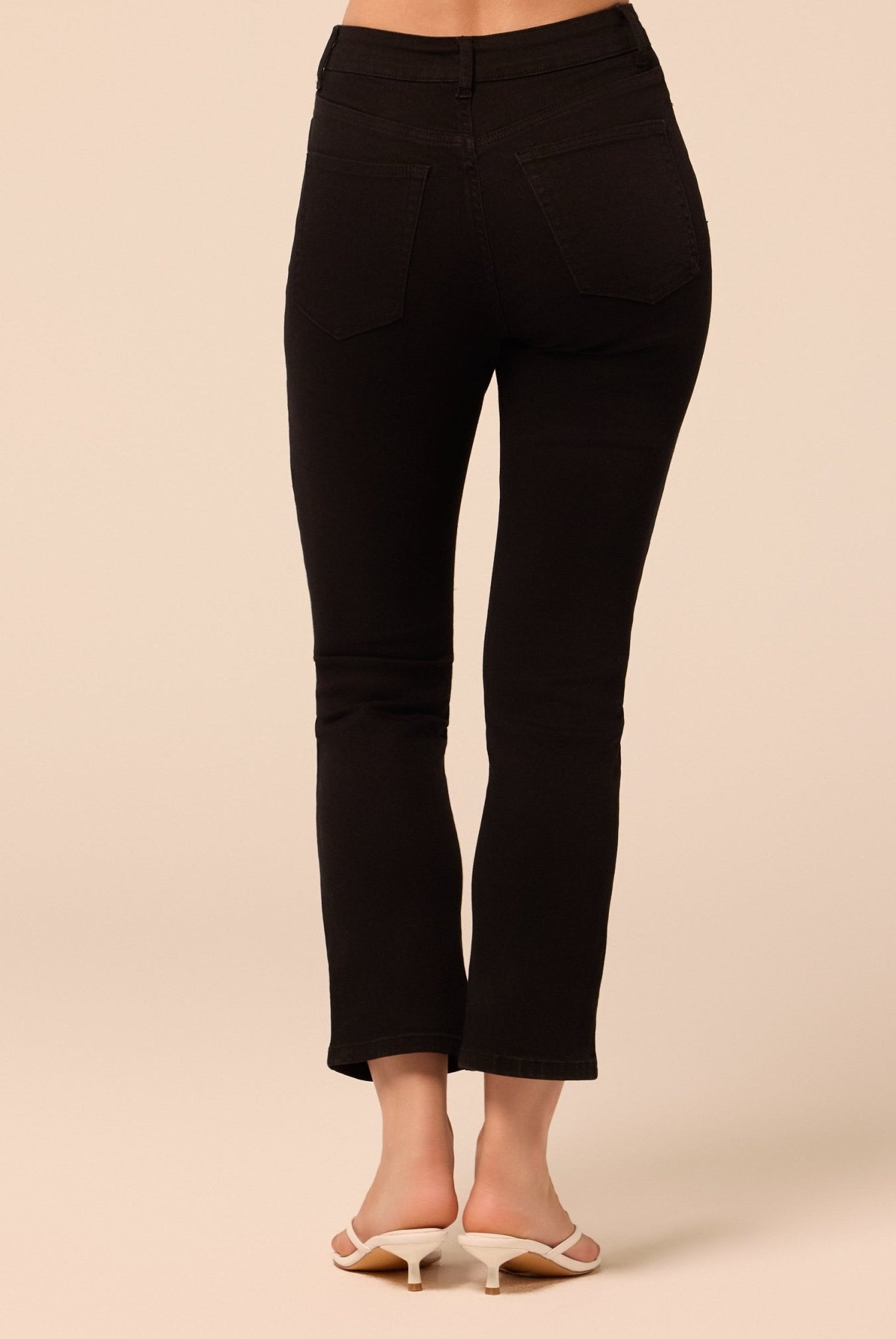 Black Straight Leg Jeans - shopaleena