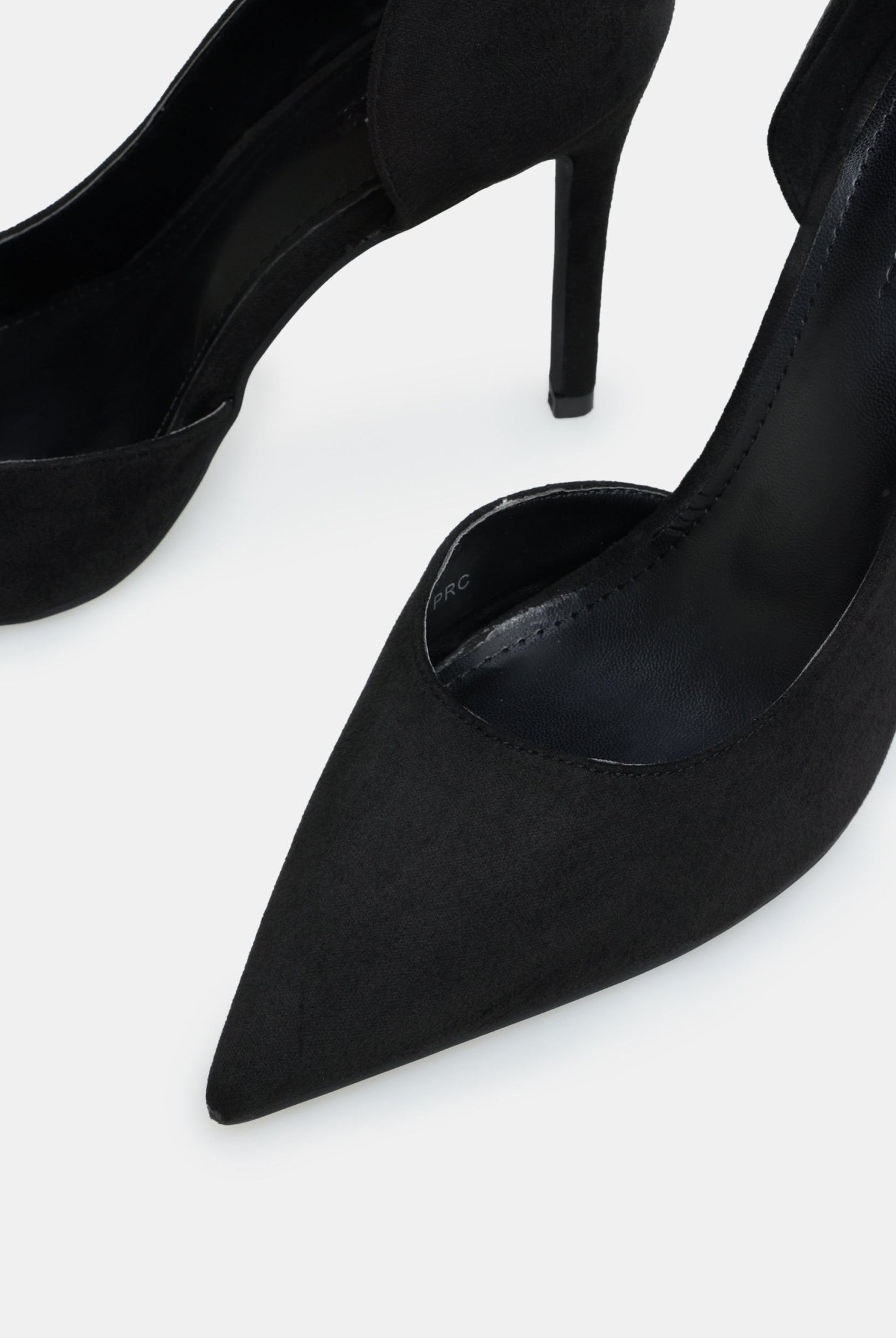 Black Suede Pointed Toe Pumps - shopaleena