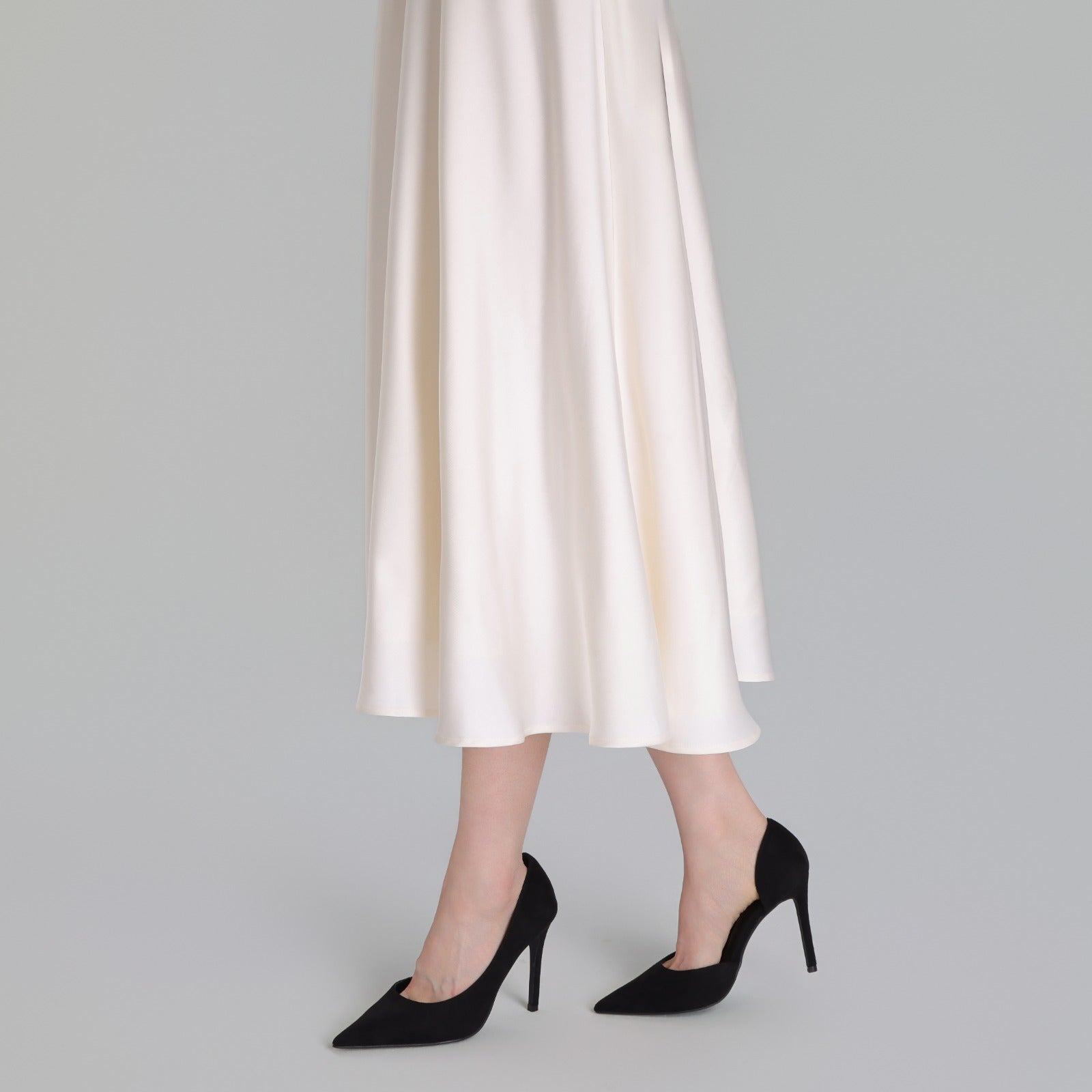 Black Suede Pointed Toe Pumps - shopaleena