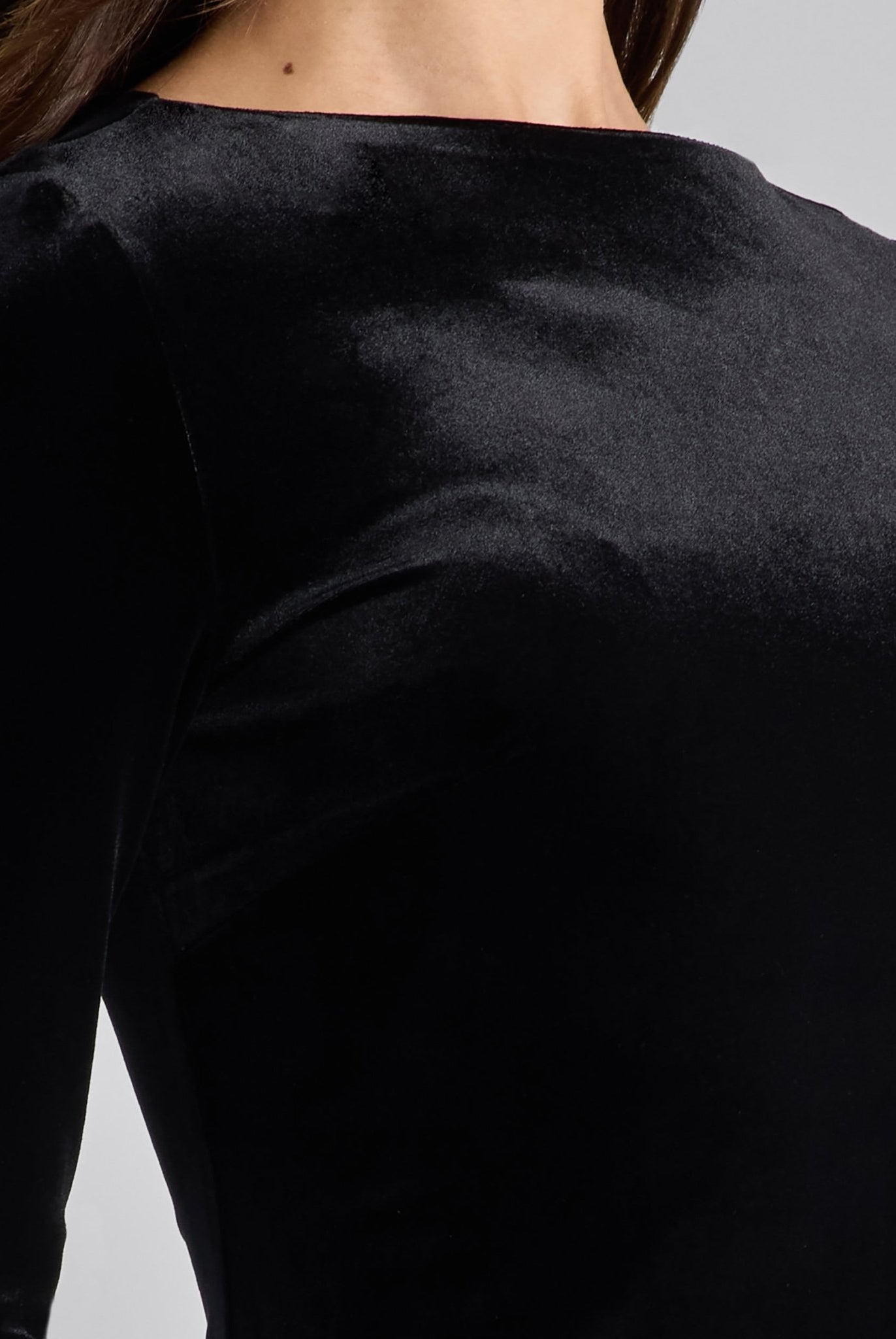 Black Velvet - Chiffon Flounce Maxi Dress - shopaleena