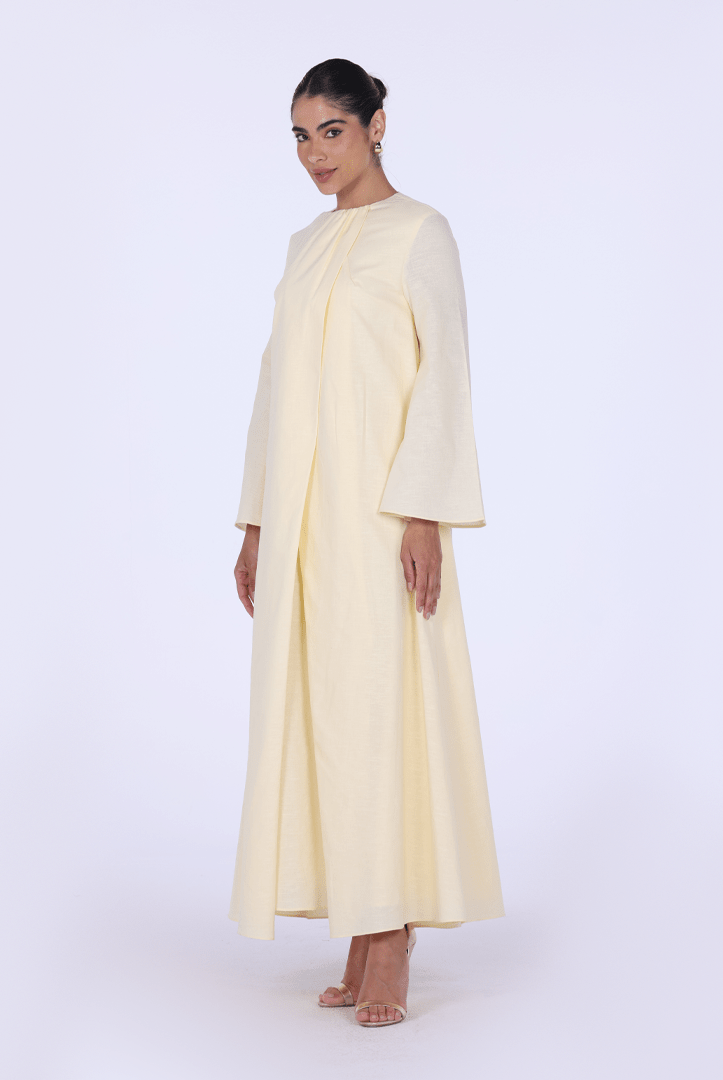 Blend Set with Gathered Details and Wide Leg Pants - shopaleena