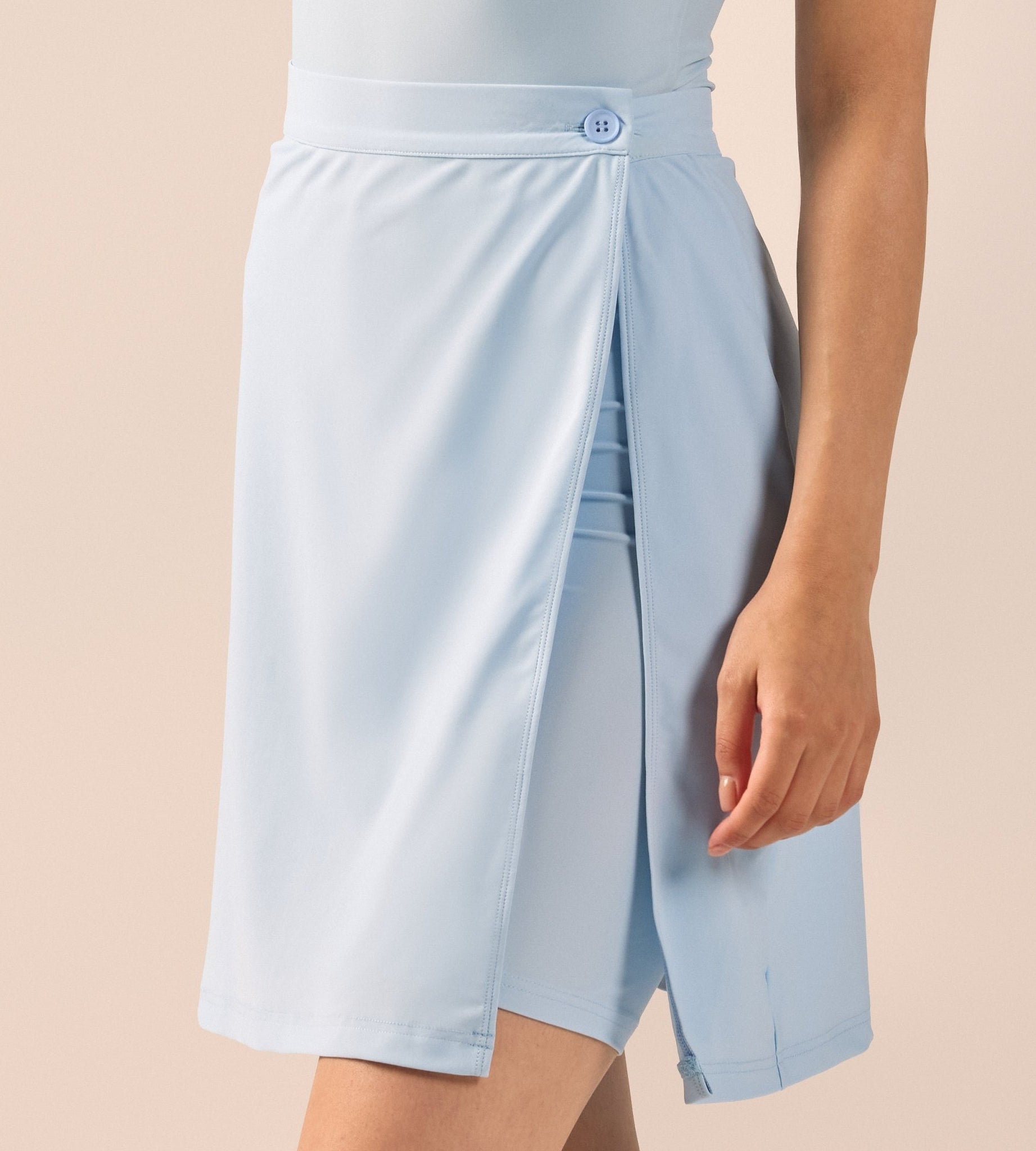 Blue Straight Swim Skirt - shopaleena