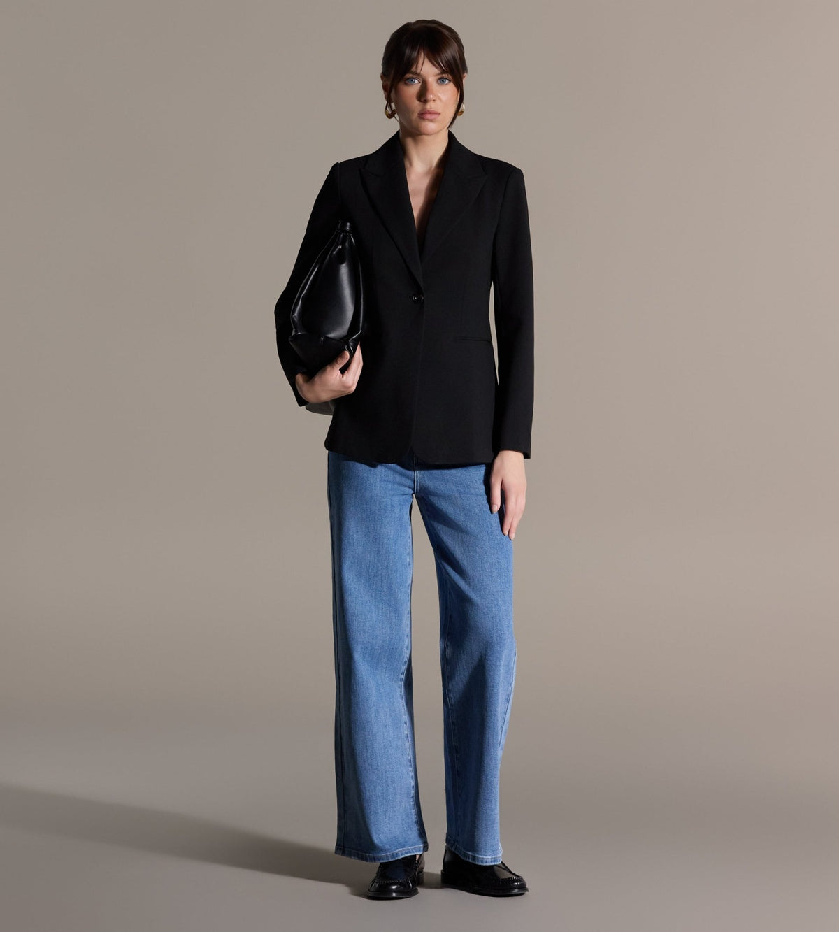 Blue Wide Leg Jeans - shopaleena