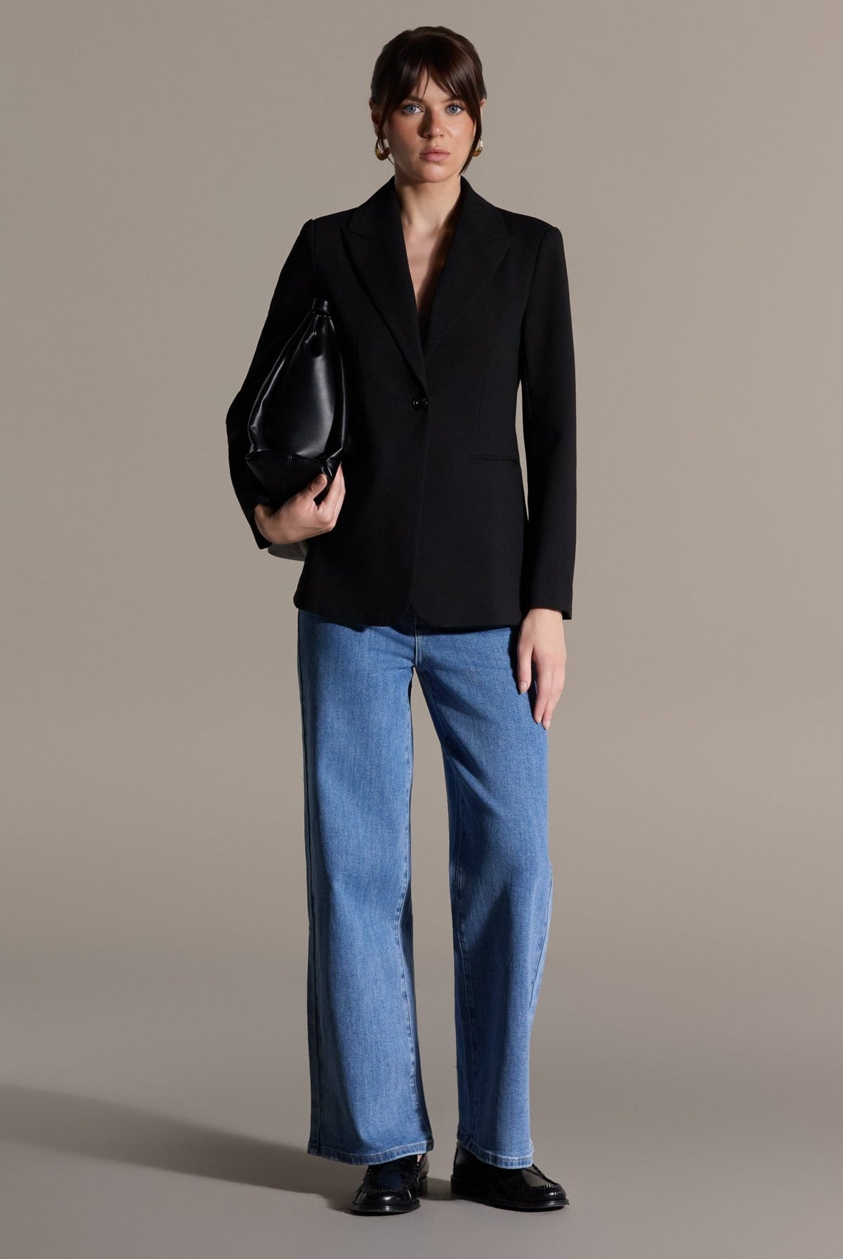 Blue Wide Leg Jeans - shopaleena