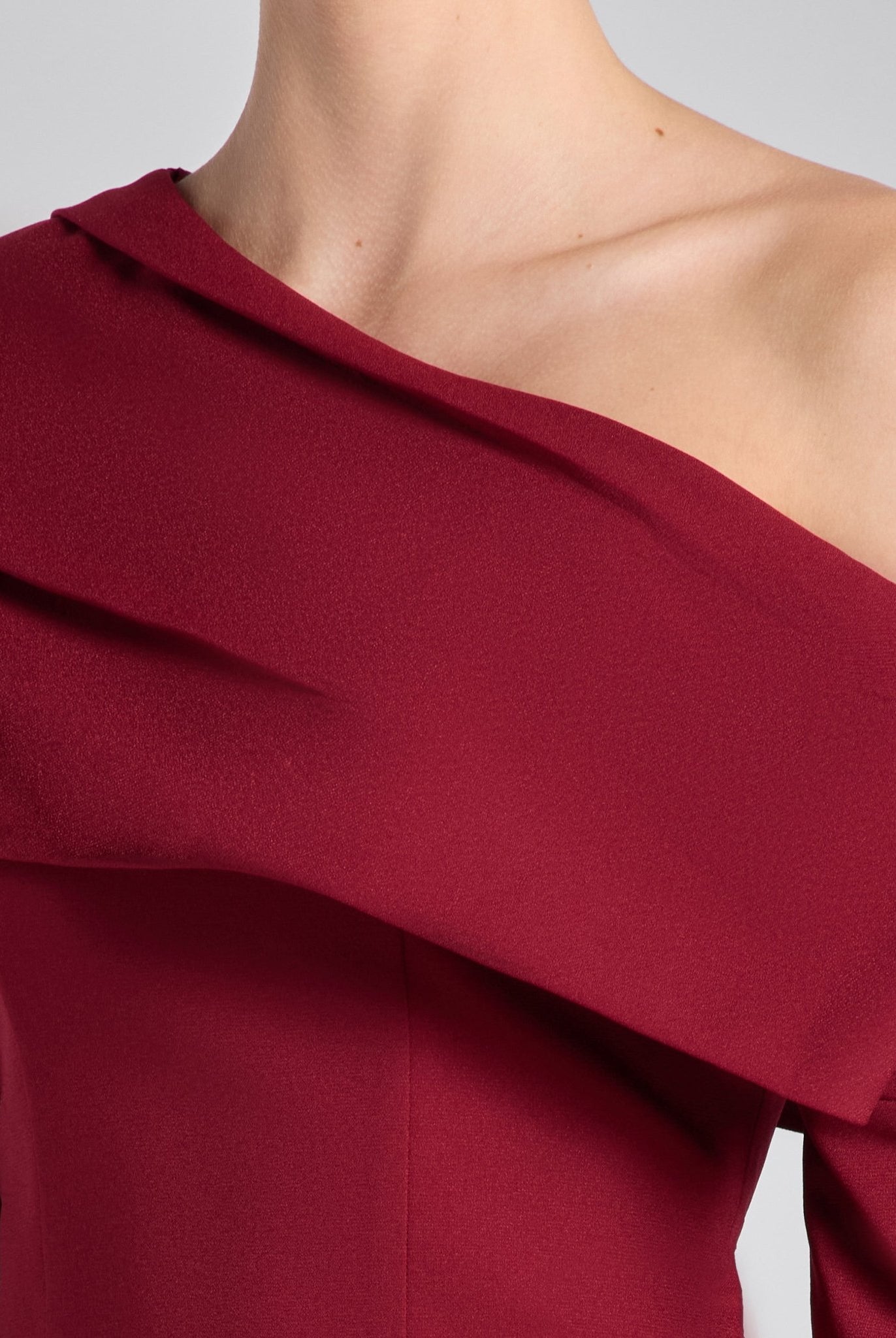 Burgundy Dropped Shoulder Long Sleeve Top - shopaleena