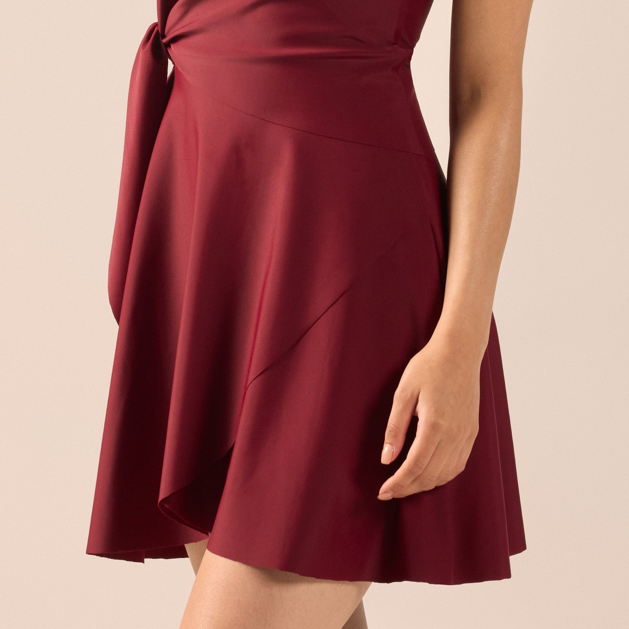 Burgundy Spaghetti Strap Swimwear - shopaleena