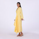 Buttoned Wrap Shirt Dress - shopaleena