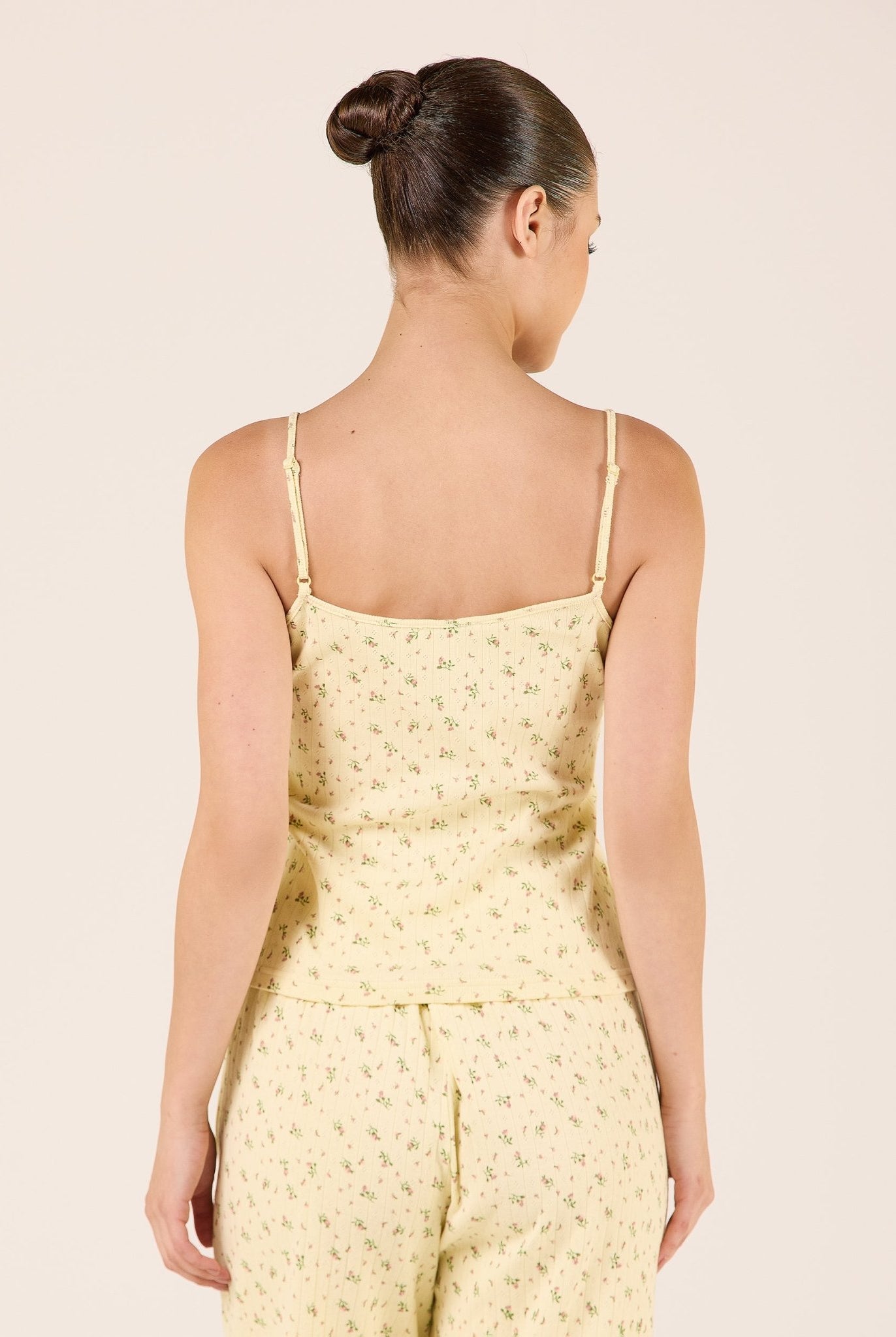 Cotton Adjustable Spaghetti Strap Top - shopaleena