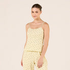 Cotton Adjustable Spaghetti Strap Top - shopaleena