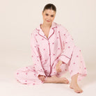 Cotton Poplin Pants in Bow with Elastic Waist - shopaleena