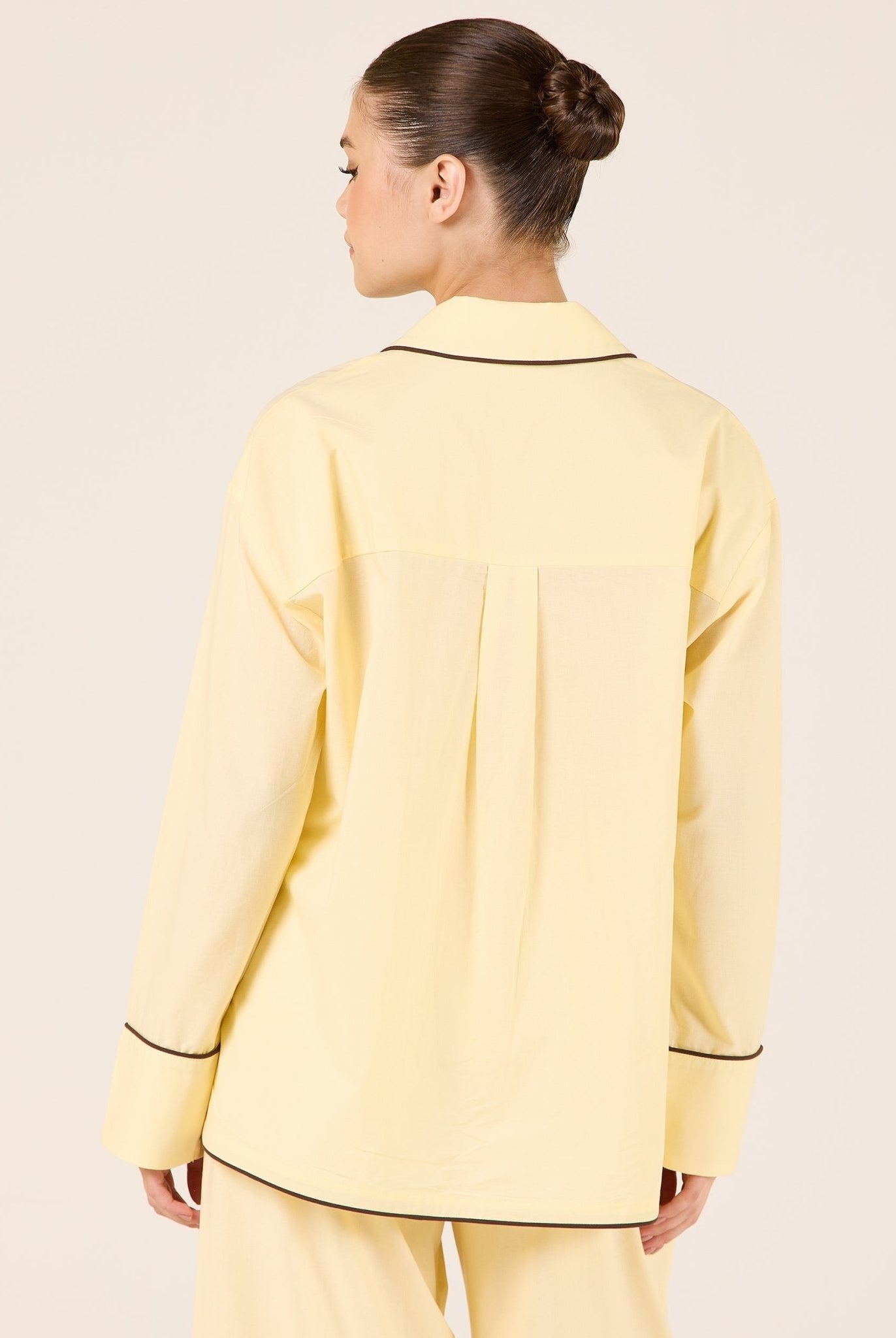 Cotton Shirt with Front Bows - shopaleena