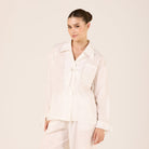 Cotton Shirt with Ribbon Details - shopaleena