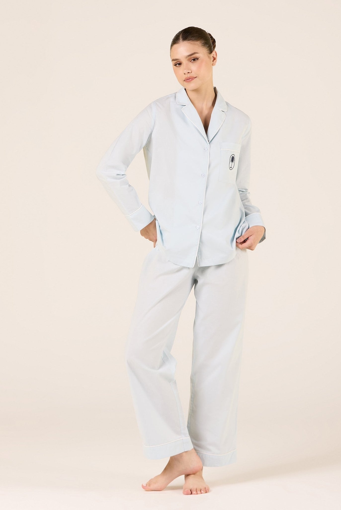 Cotton Wide Leg Elastic Waist Pants - shopaleena