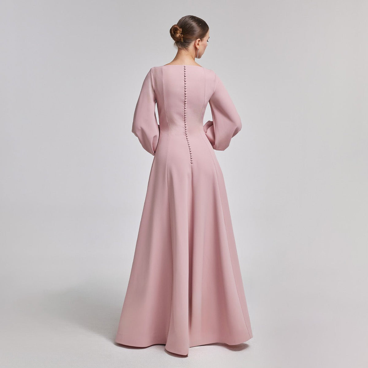 Crepe A-Line Gown - shopaleena