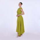 Crepe Asymmetric Cut Maxi dress - shopaleena