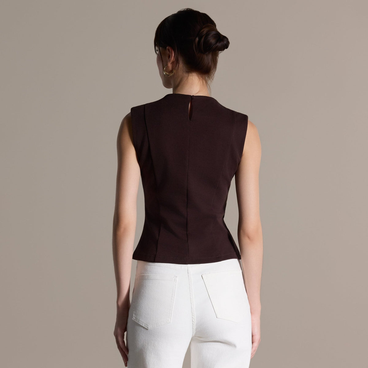 Crew Neck Cotton Top - shopaleena