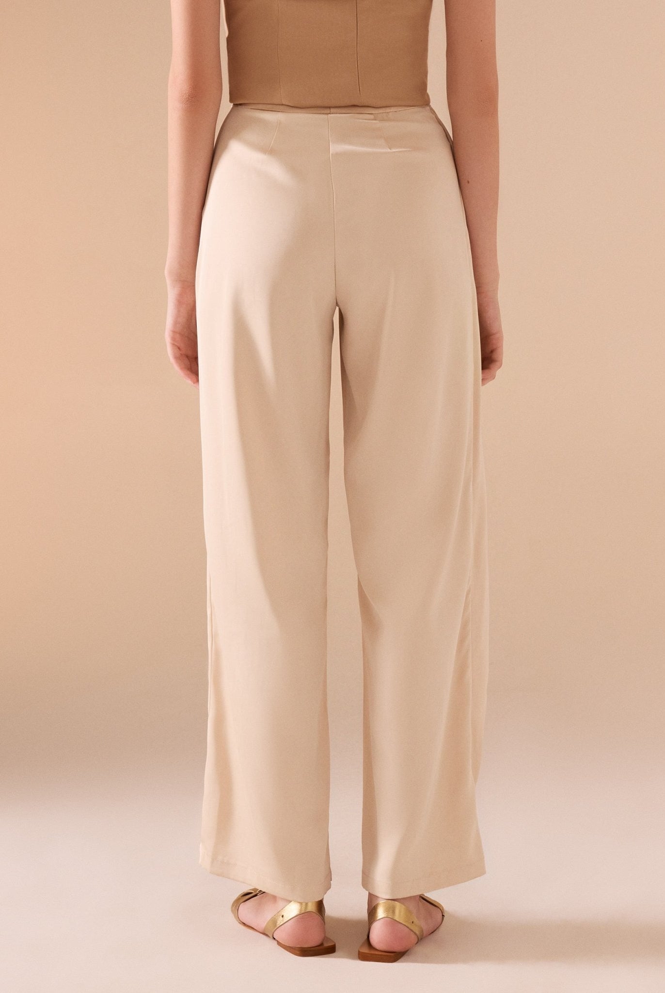 Crossed Hip Wide Leg Pant - shopaleena