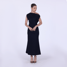 Dropped Shoulder Midi Dress - shopaleena