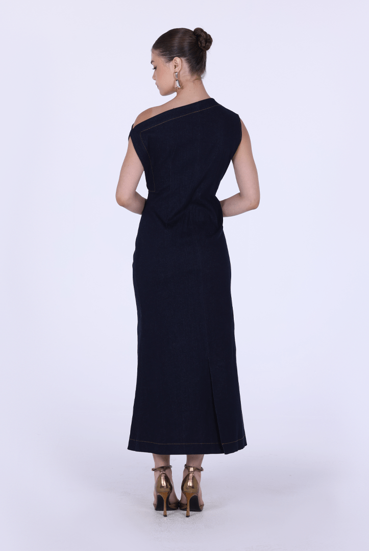 Dropped Shoulder Midi Dress - shopaleena