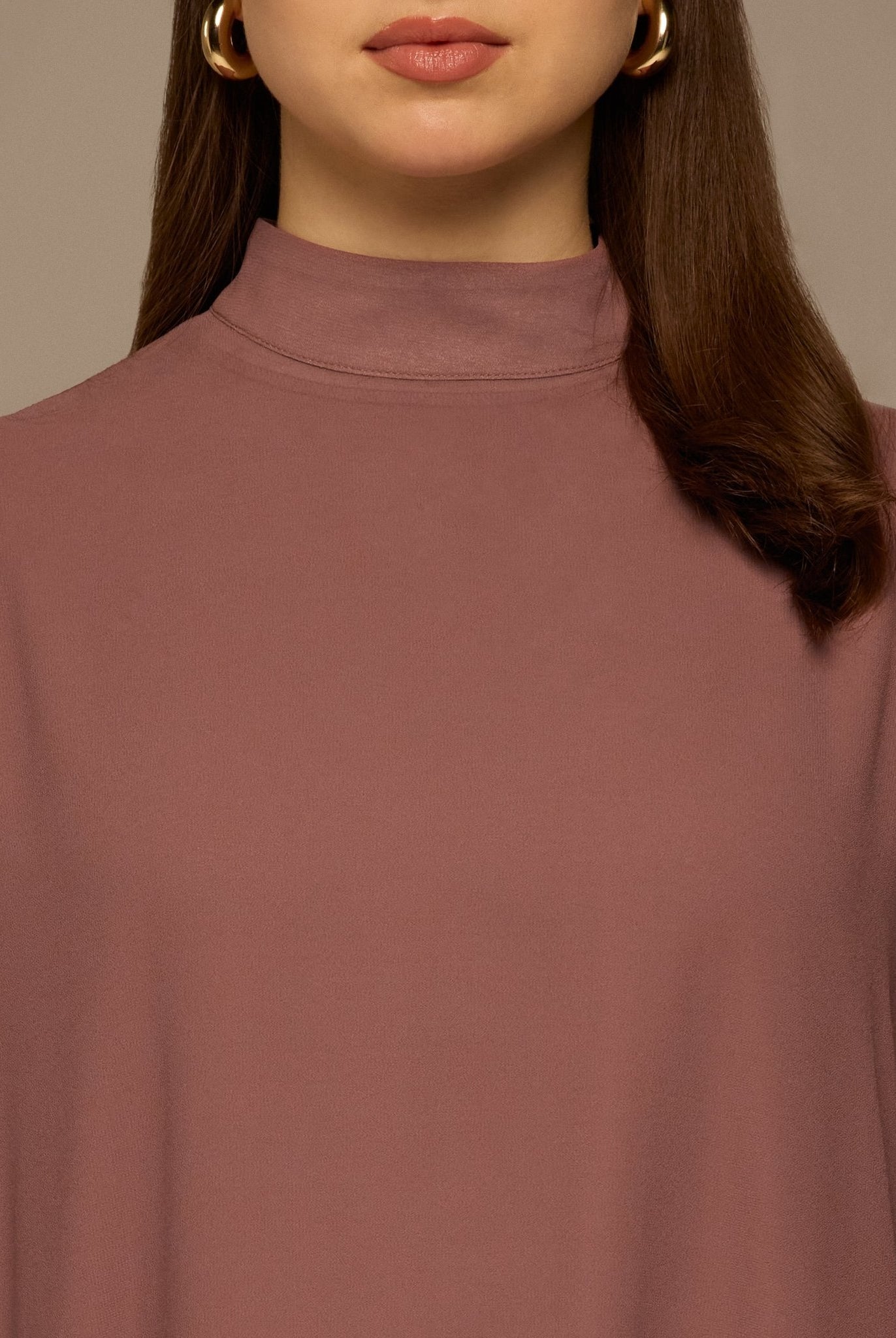 Dusty Pink Layered Cape Kaftan - shopaleena