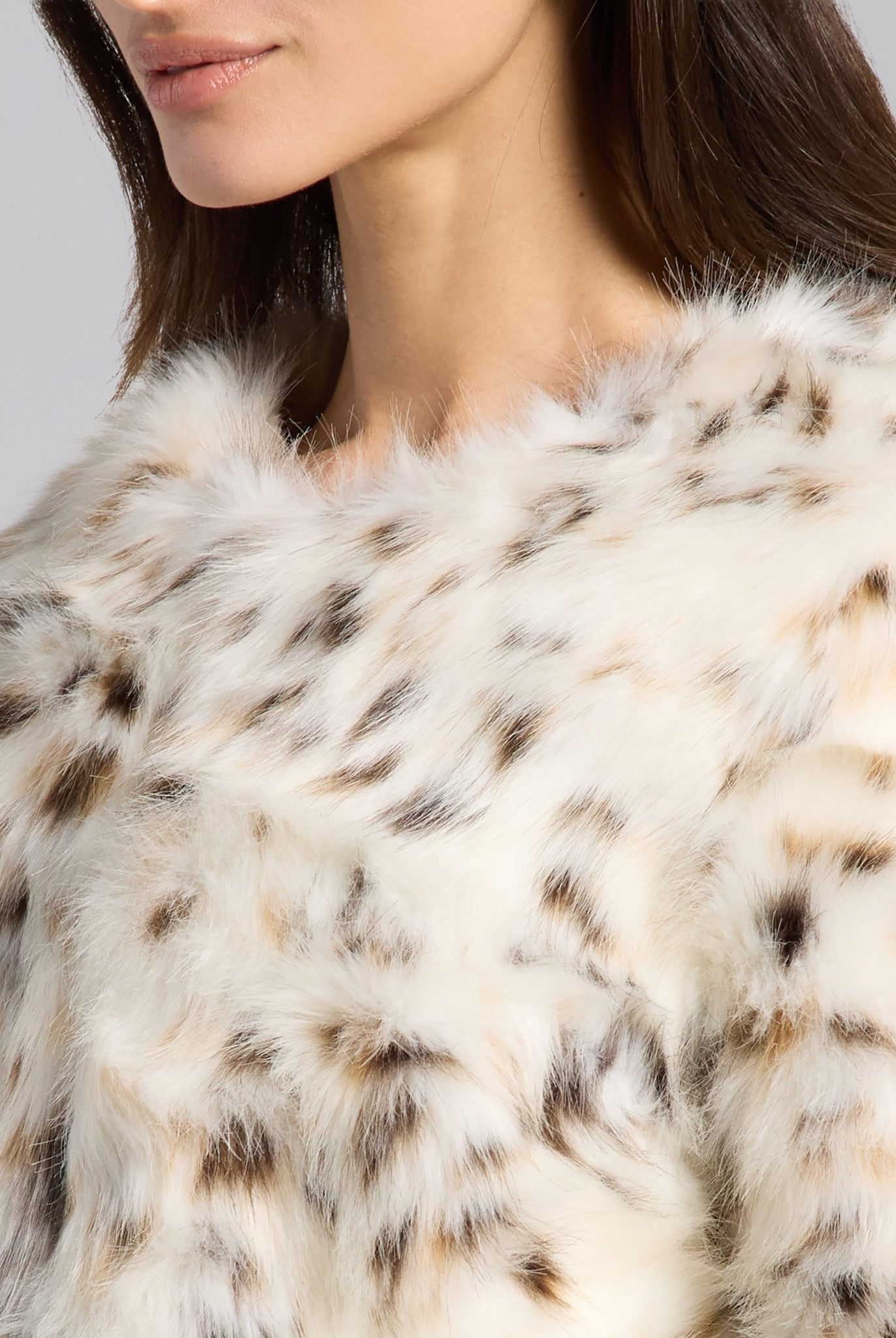 Faux Bobcat Fur Jacket - shopaleena