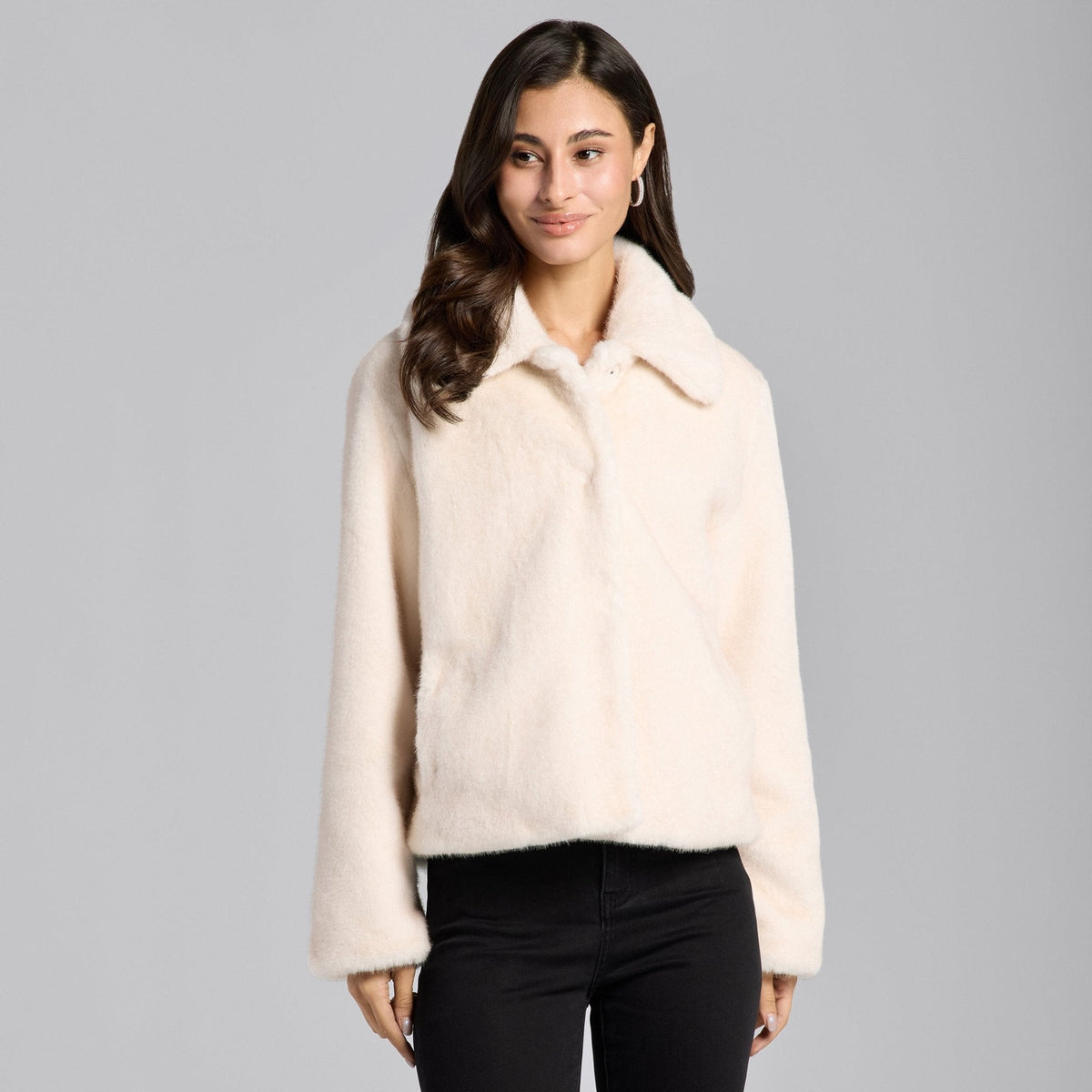 Faux Mink Fur Jacket - shopaleena