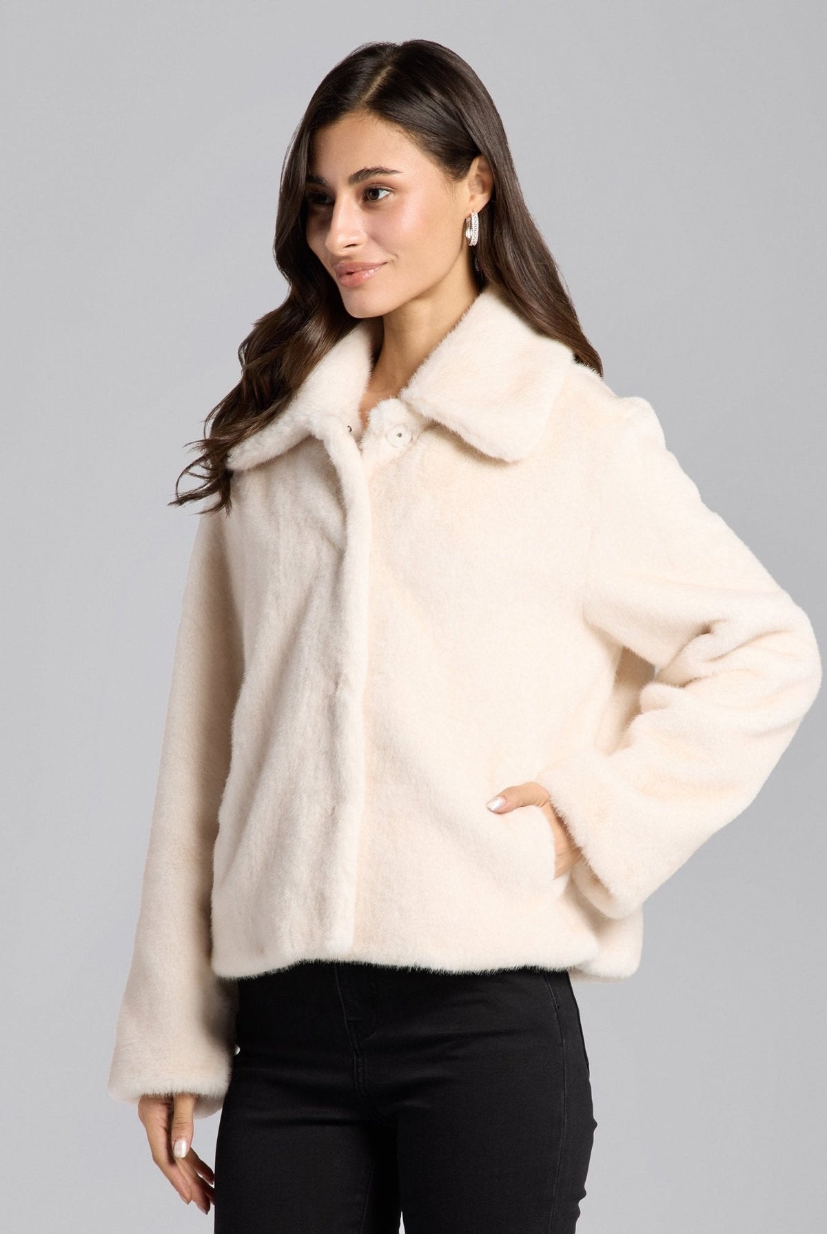 Faux Mink Fur Jacket - shopaleena