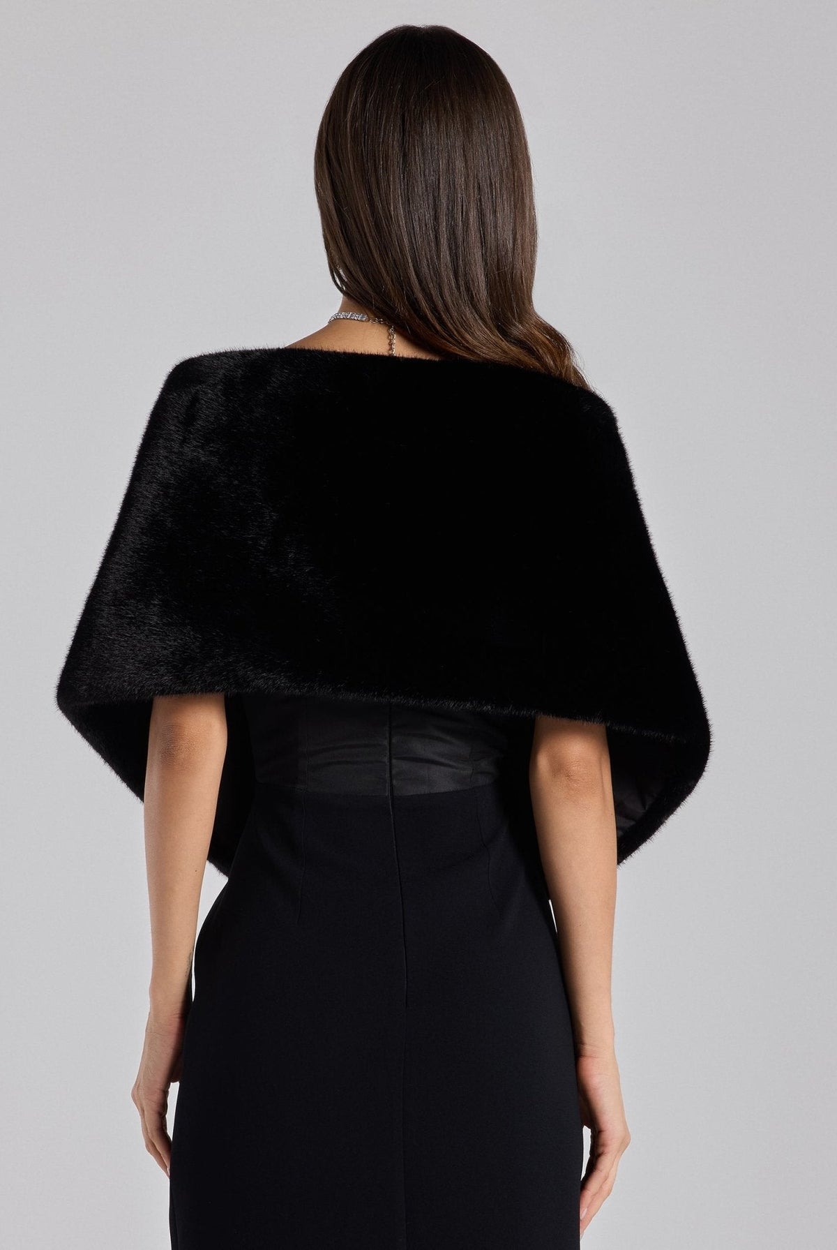 Faux Mink Fur Shawl - shopaleena