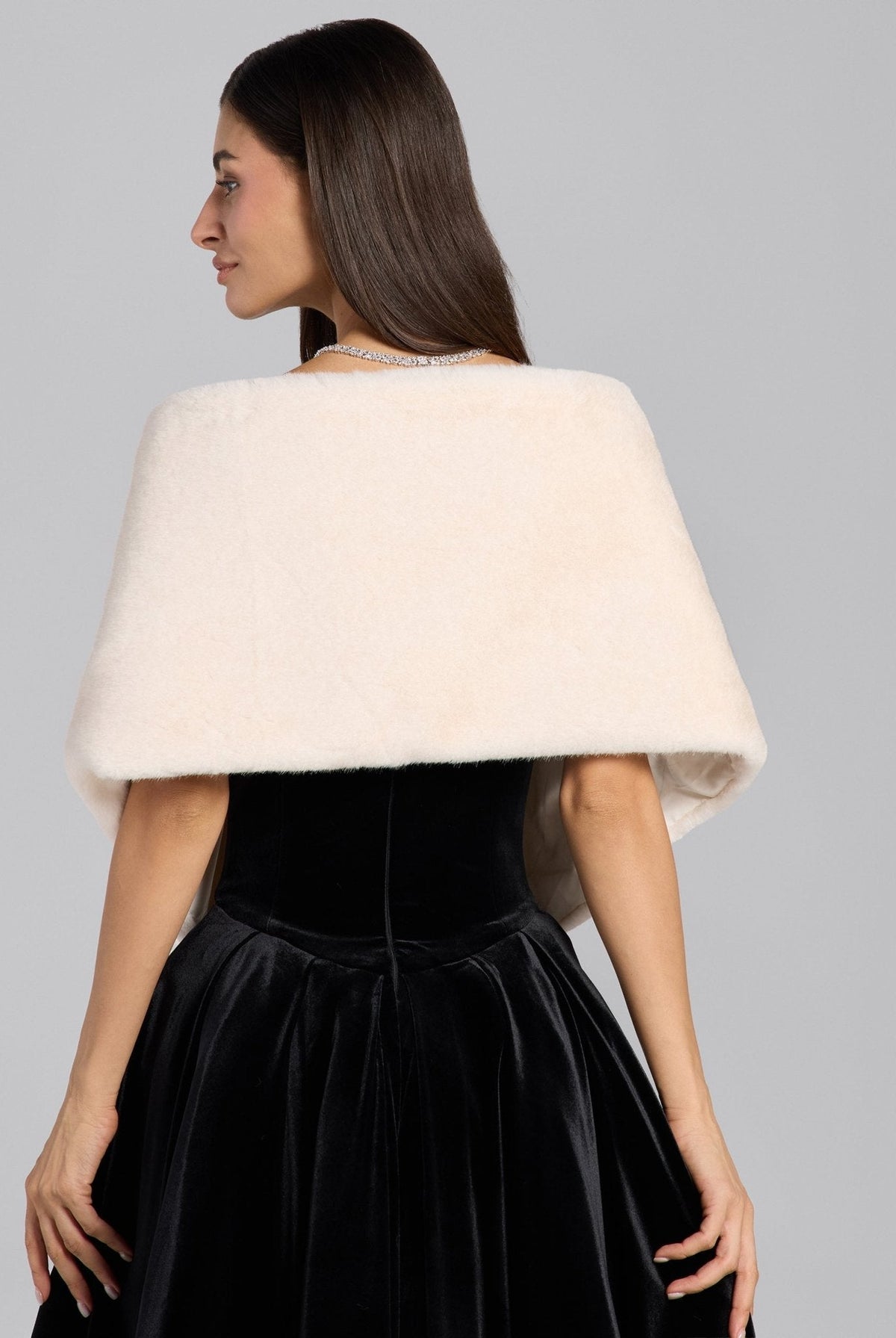 Faux Mink Fur Shawl - shopaleena