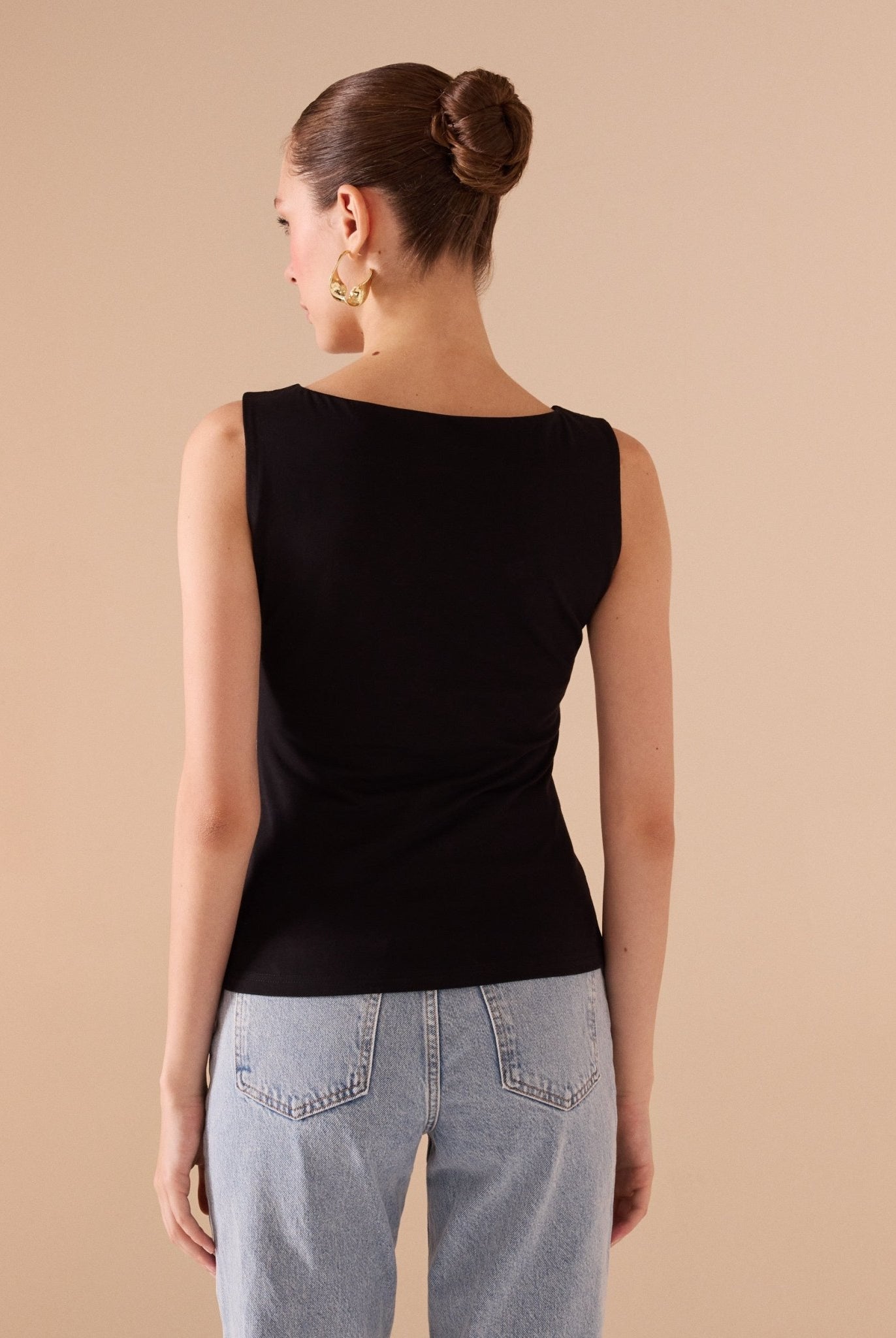 Fitted Sleeveless Cotton Top - shopaleena