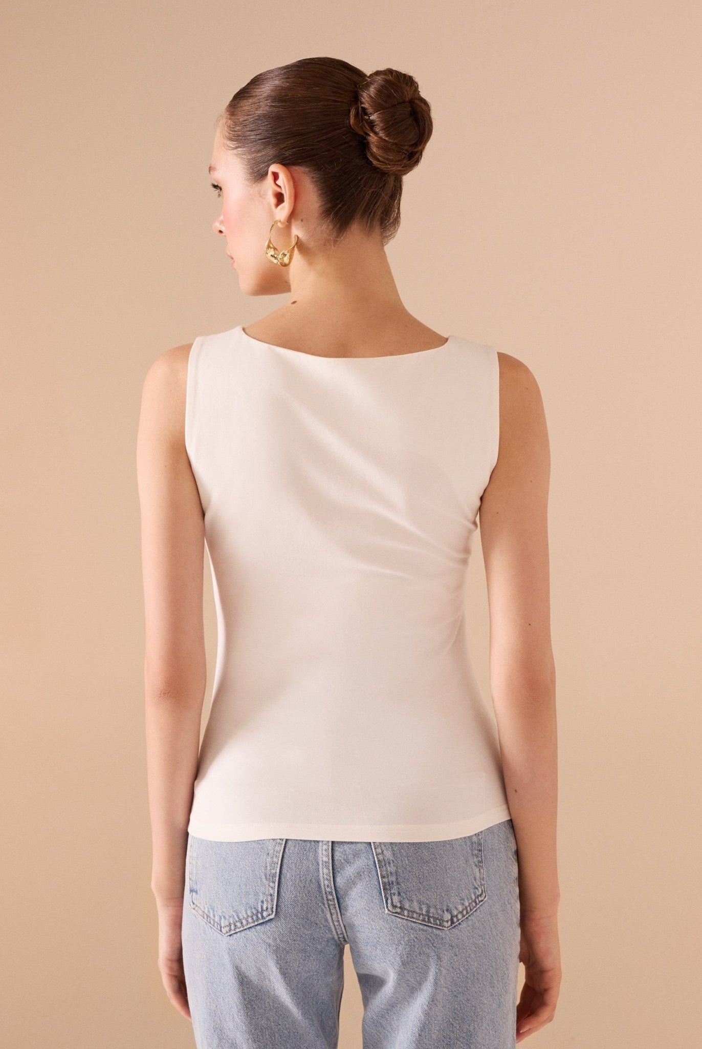 Fitted Sleeveless Cotton Top - shopaleena