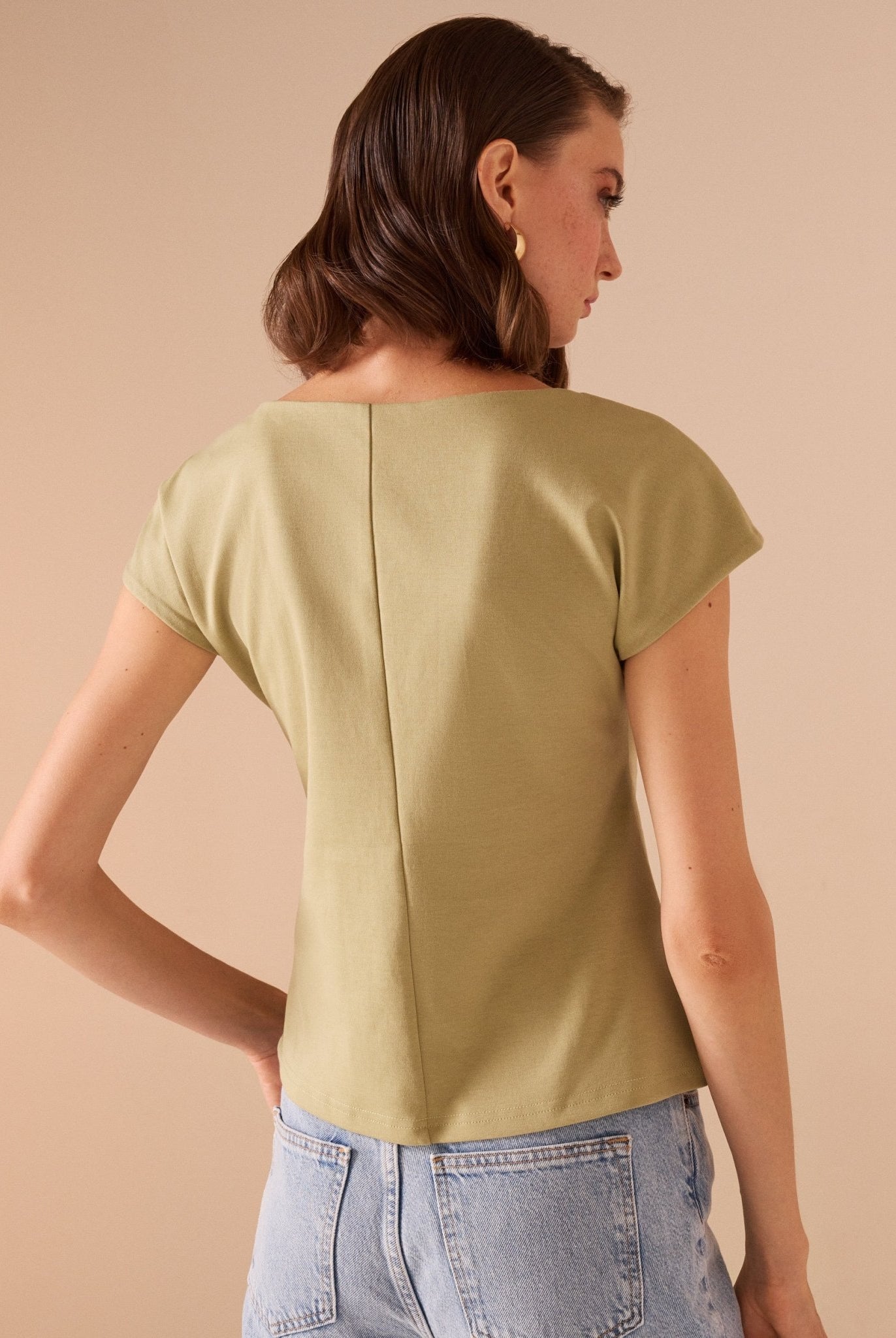 Fitted Waist Cotton Top - shopaleena