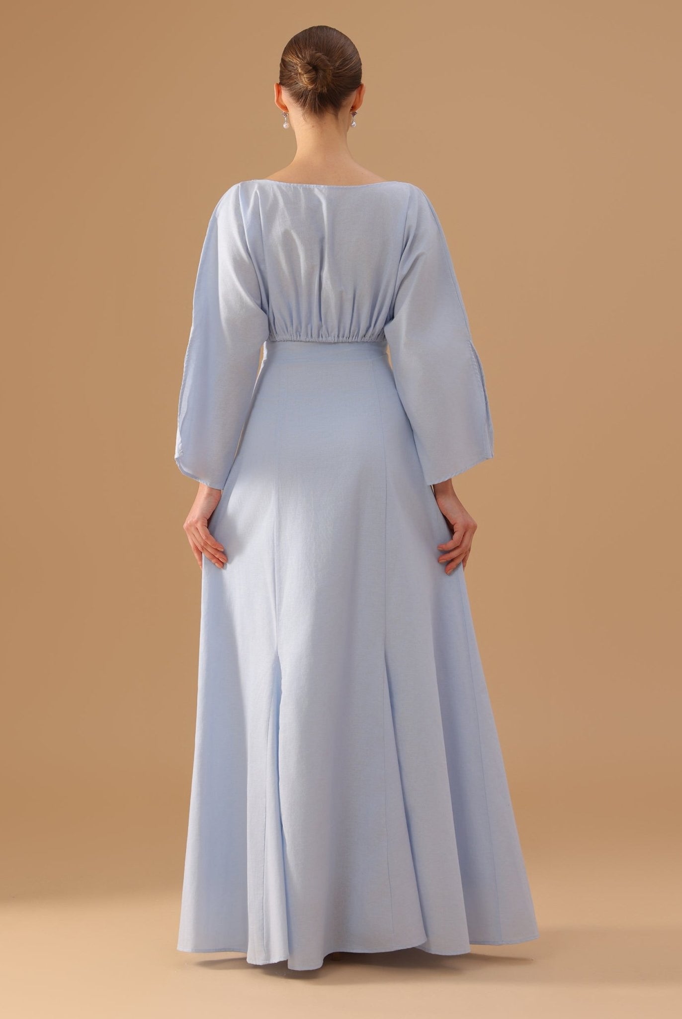 Flared A - Line Dress and Gathered Off - Shoulder Top - shopaleena