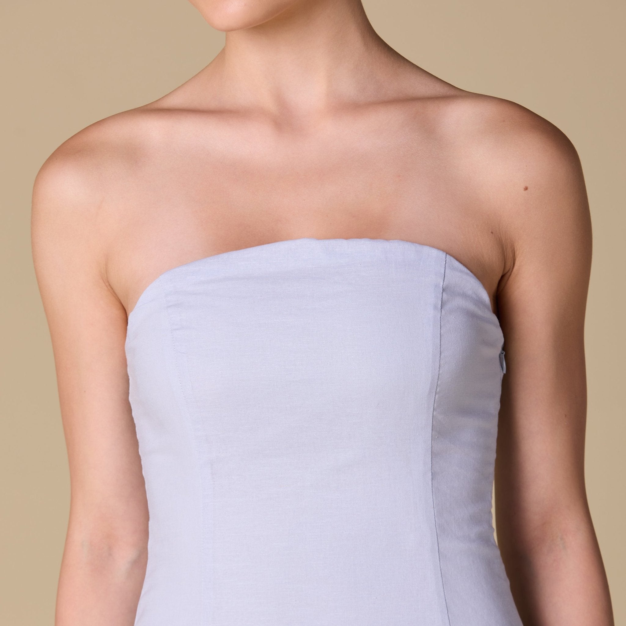 Flared A - Line Dress with Gifted Gathered Off - Shoulder Top - shopaleena