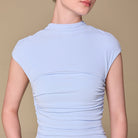 Flared A Line Mock Neck Maxi Dress - shopaleena