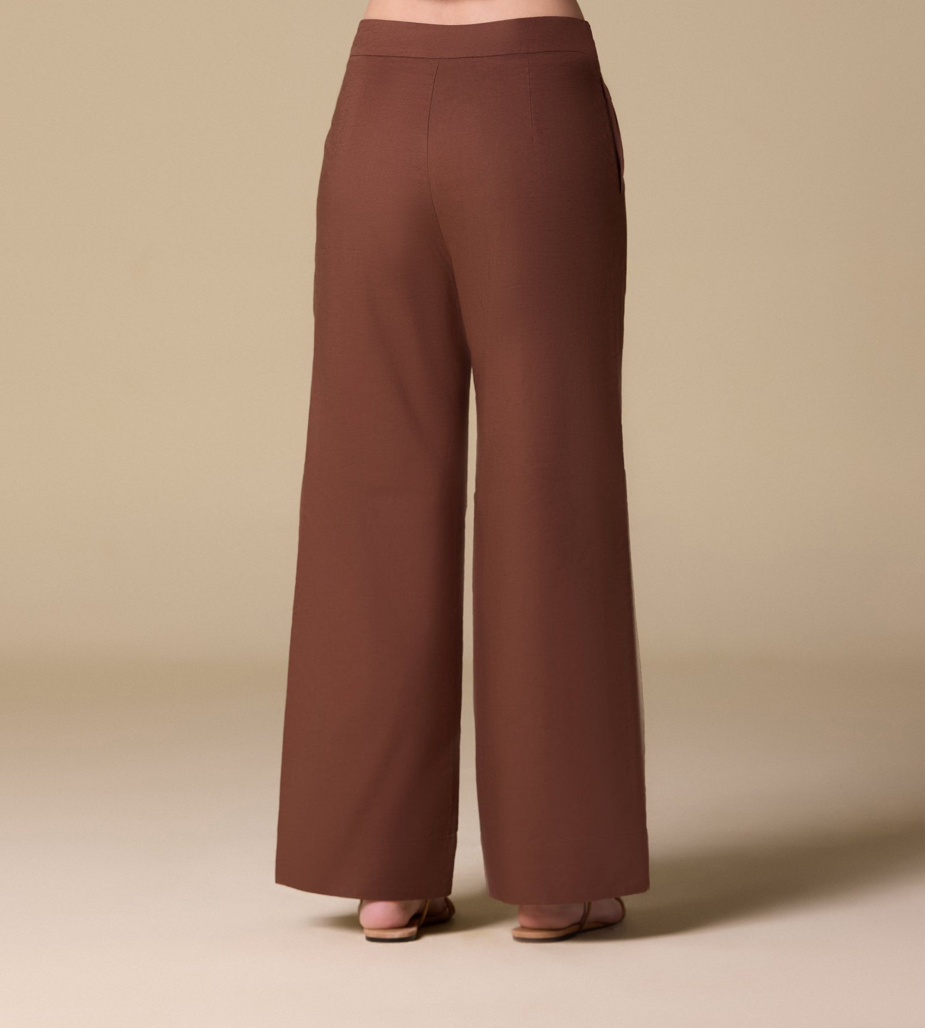 Flowy long sleeve linen top - shopaleena
