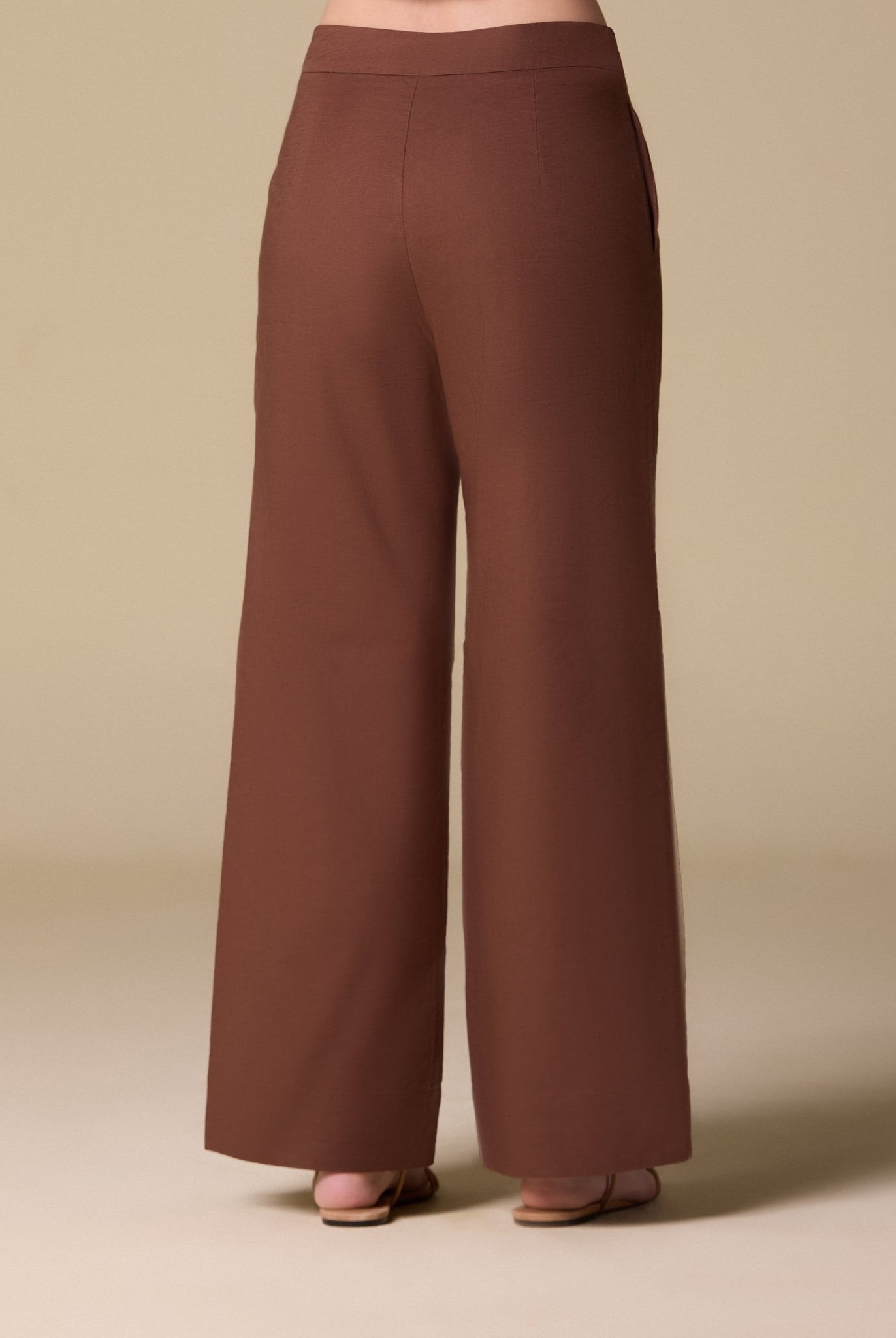 Flowy long sleeve linen top - shopaleena
