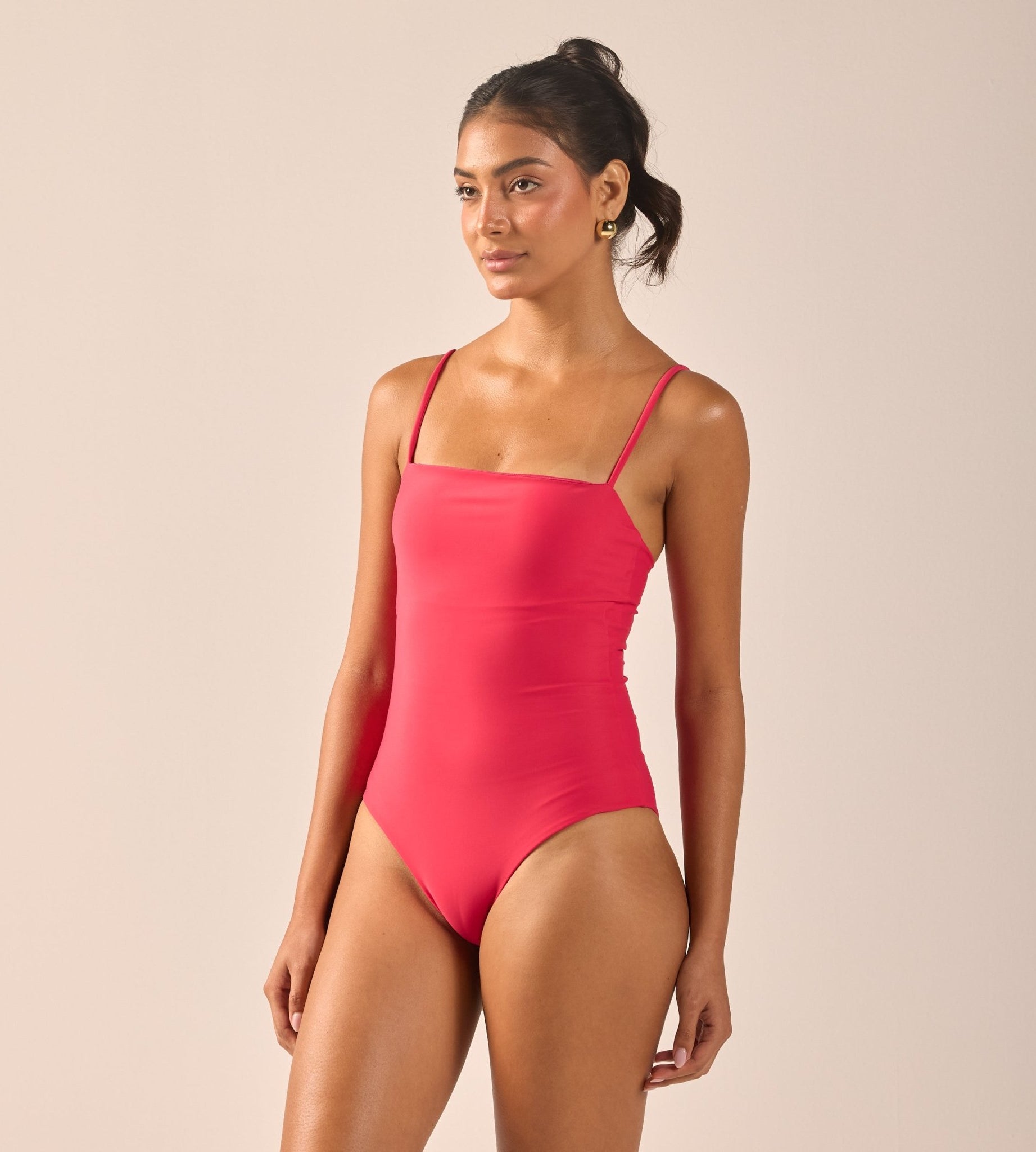 Fuchsia One Piece Swimsuit - shopaleena